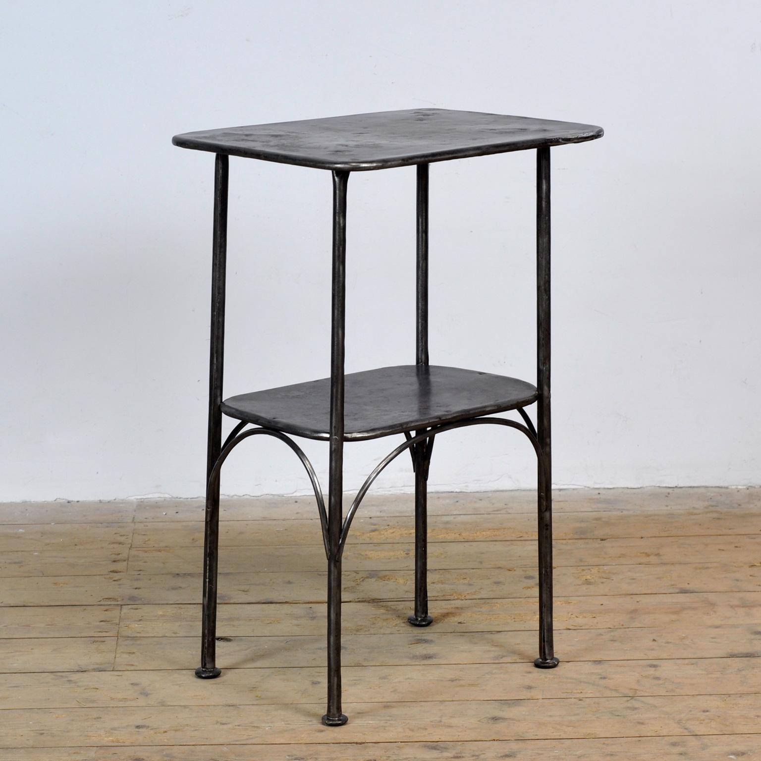 Industrial Iron Bedside Table, 1910s