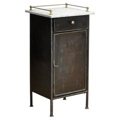 Iron bedside table, circa 1920