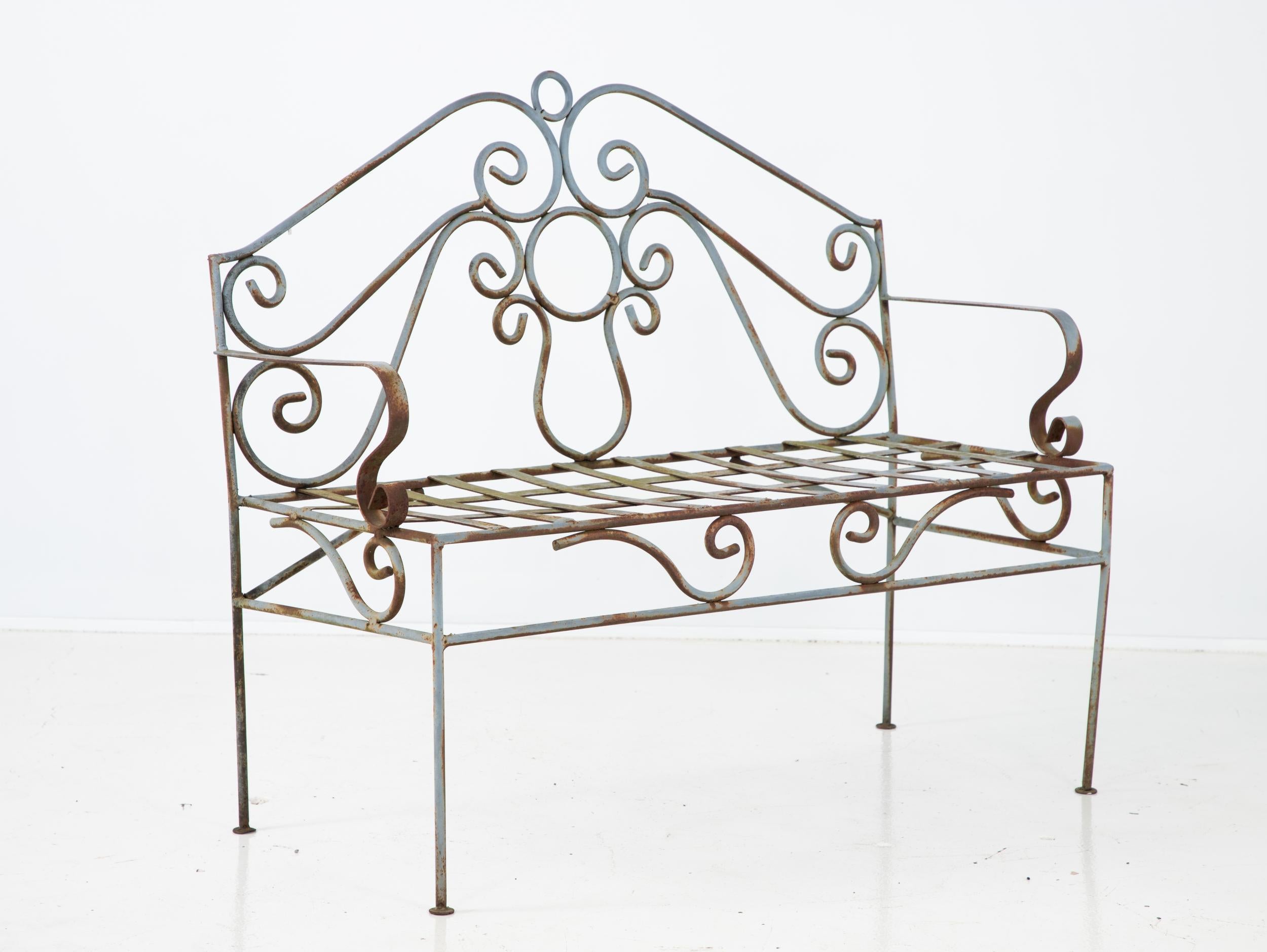 French Iron Bench