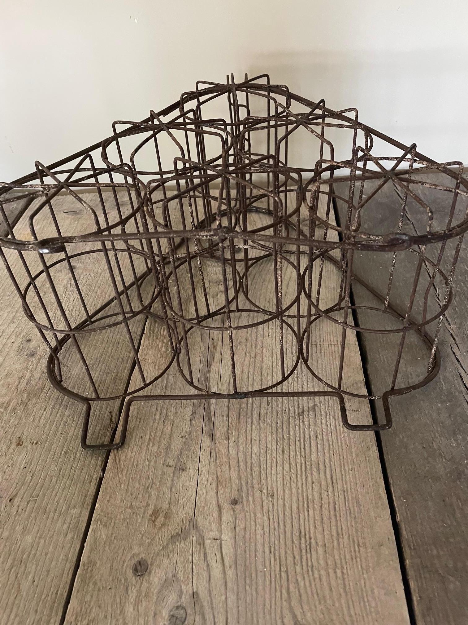 19th Century Iron bottle holder For Sale
