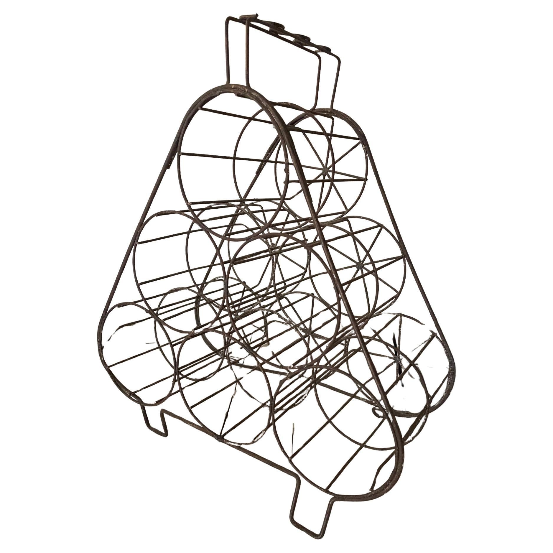 Iron bottle holder For Sale