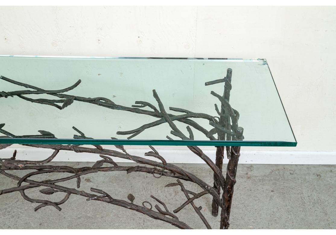 Iron Branch Console Table After Diego Giacometti For Sale 4