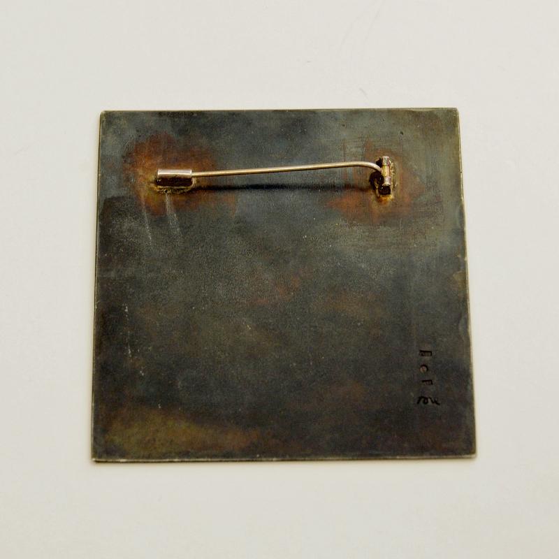 Late 20th Century Iron Brutalist Brooch by Tore Svensson, 1990s, Sweden