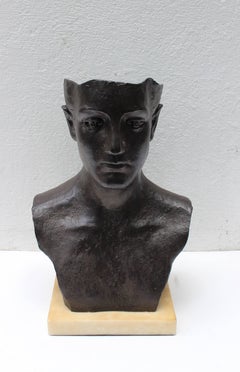 Iron Bust Sculpture