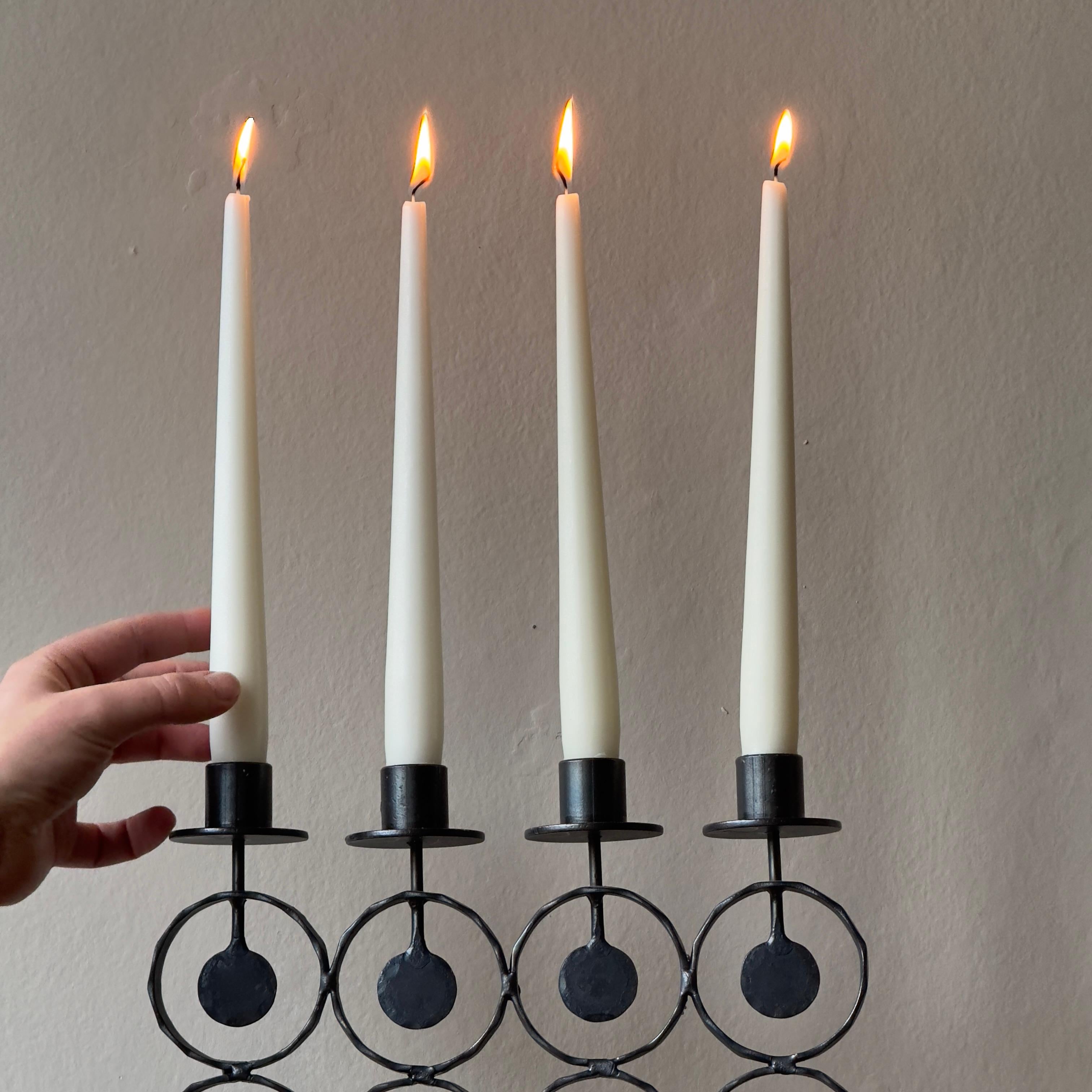Candelabro in ferro di Bertil Vallien per Bode Smide, anni '60 in vendita 4