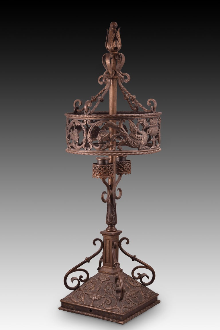 Iron Candelabra, Spain, circa Late 19th Century For Sale at 1stDibs