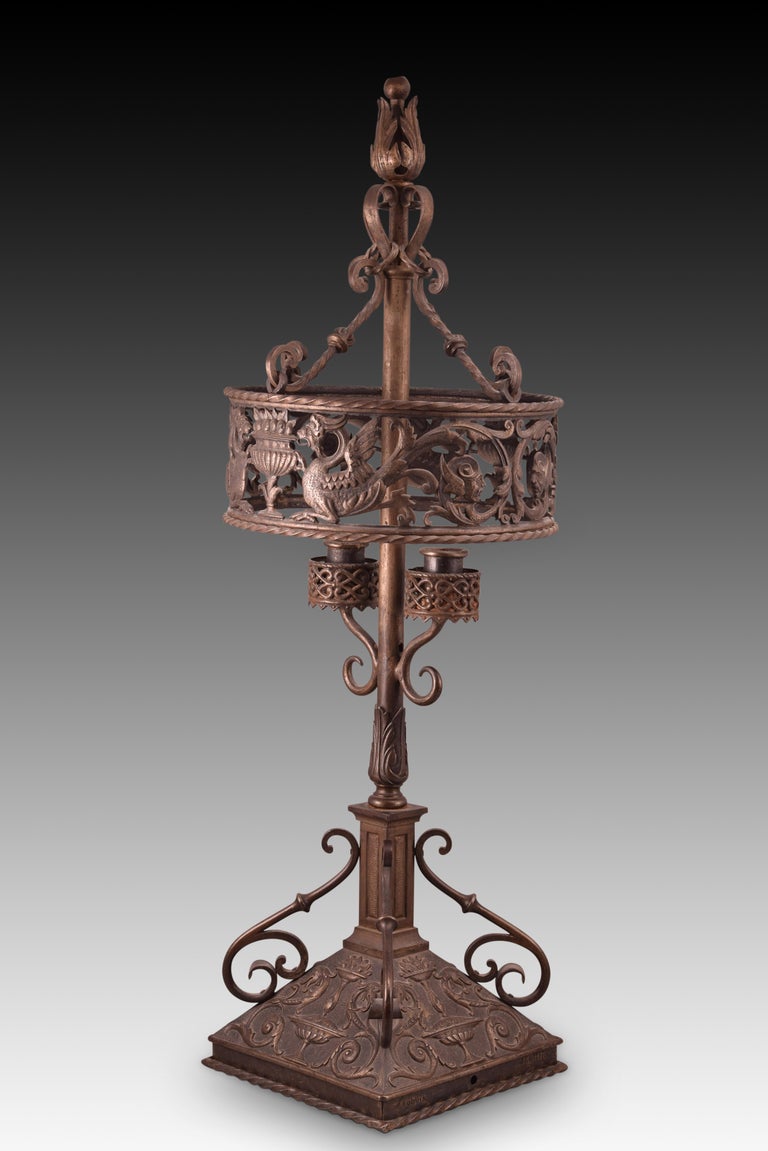 Iron Candelabra, Spain, circa Late 19th Century For Sale at 1stDibs