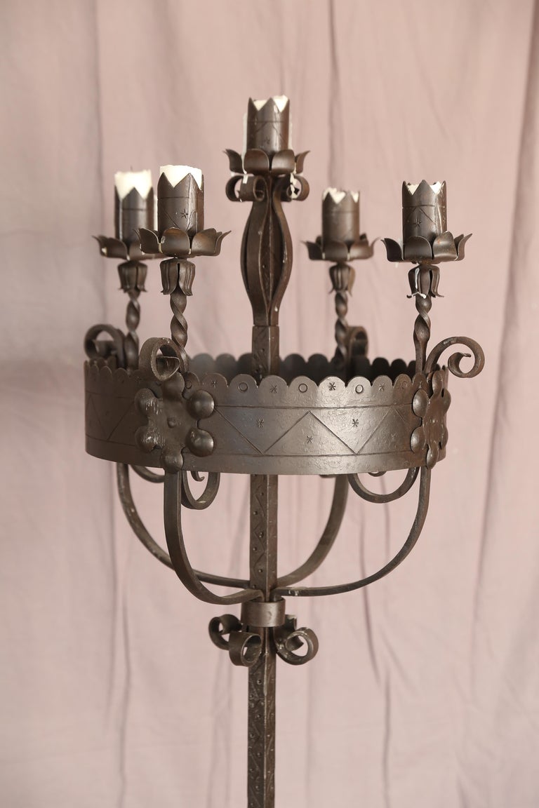 Iron Candlestick For Sale at 1stDibs