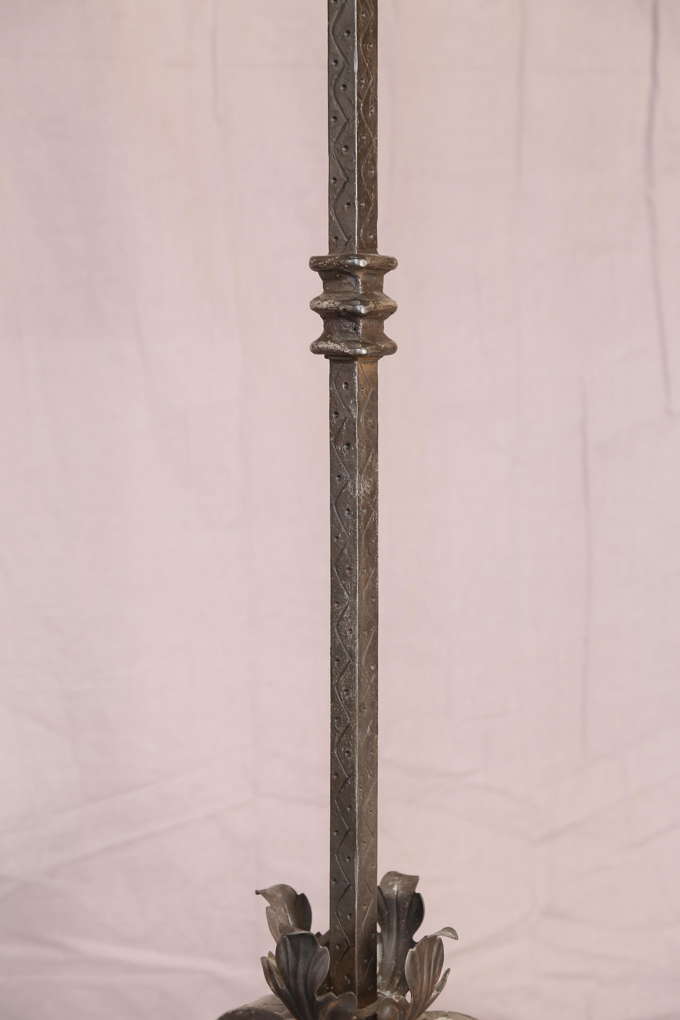 Contemporary Iron Candlestick For Sale