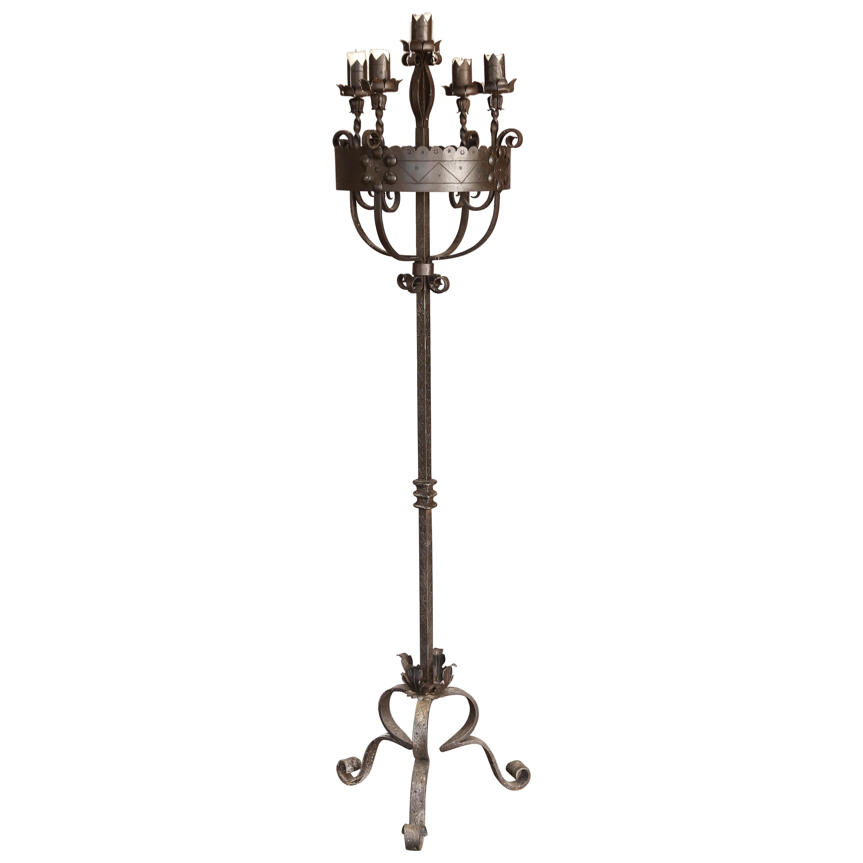 Iron Candlestick For Sale
