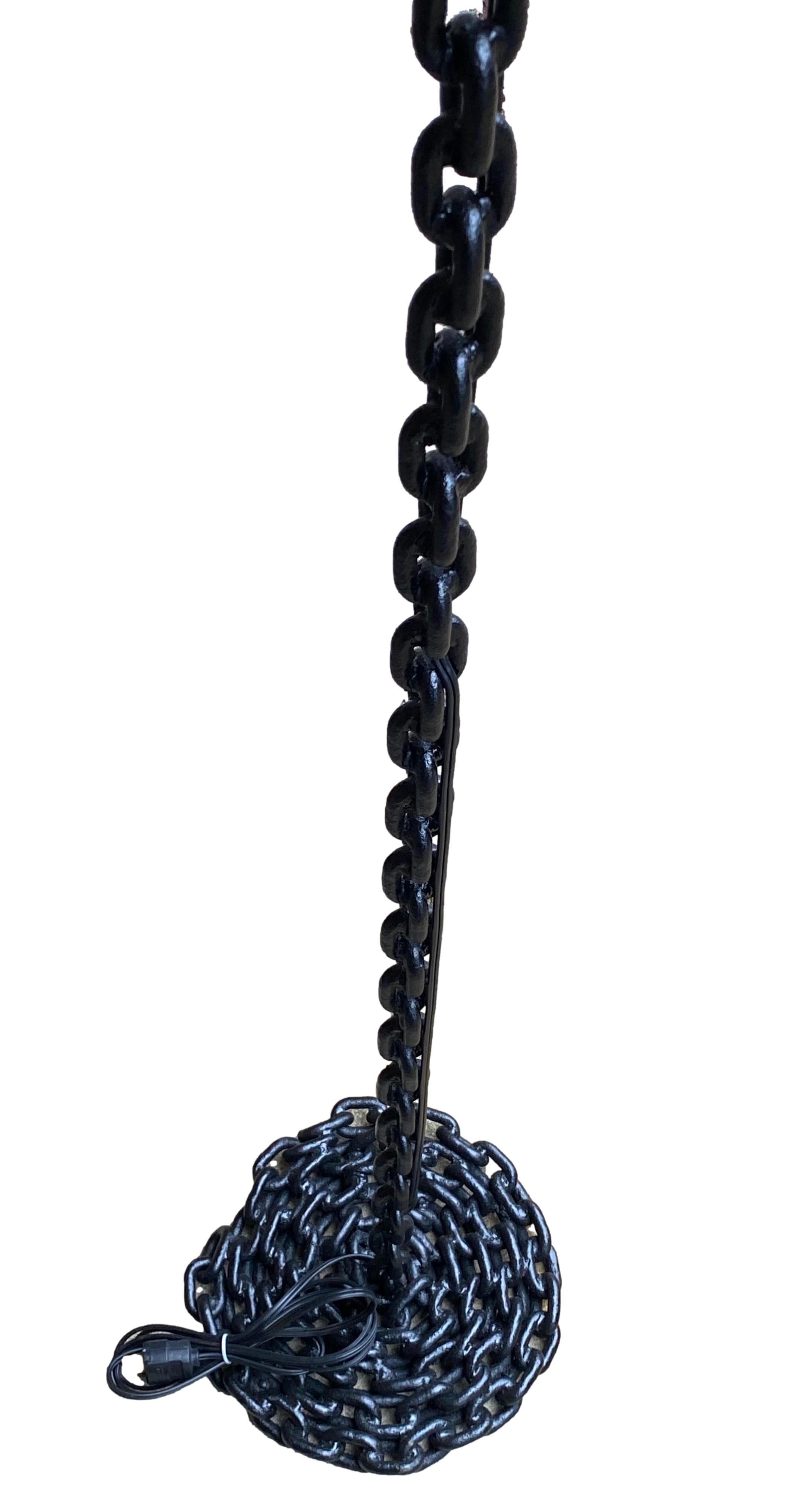 Iron Chain Link Floor Lamp 1