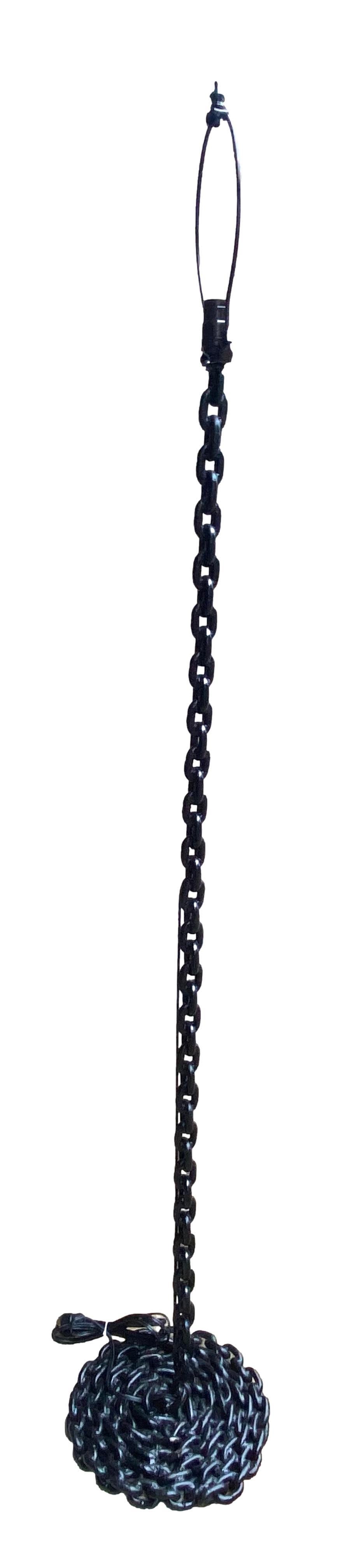 Iron Chain Link Floor Lamp For Sale 2
