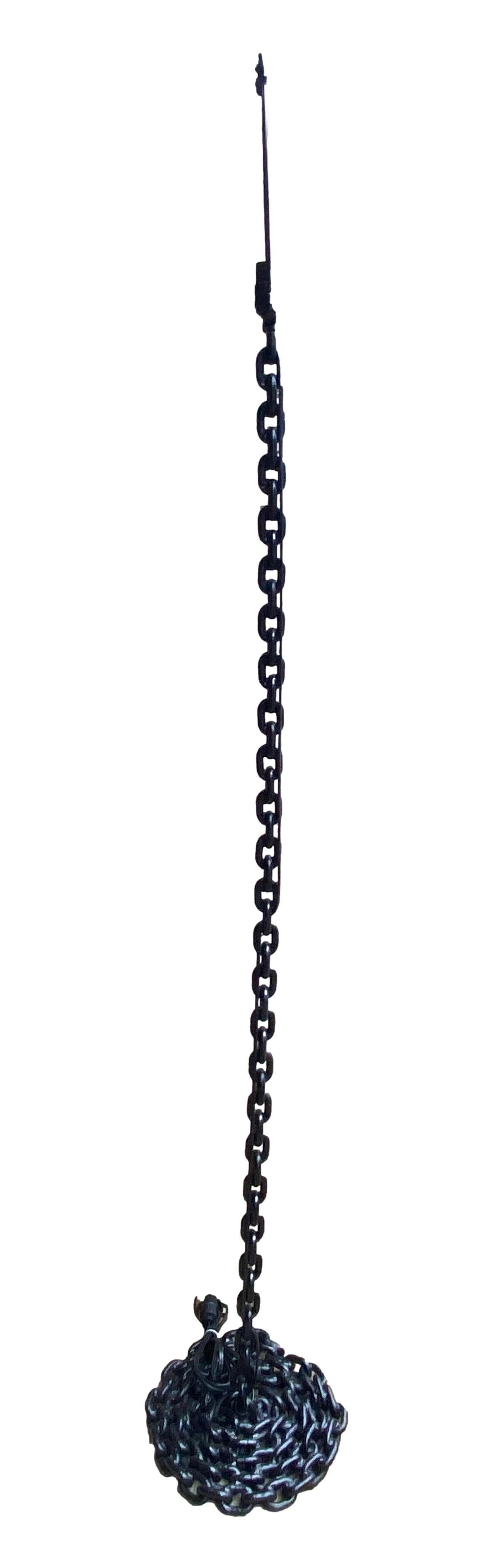 Iron Chain Link Floor Lamp For Sale 2