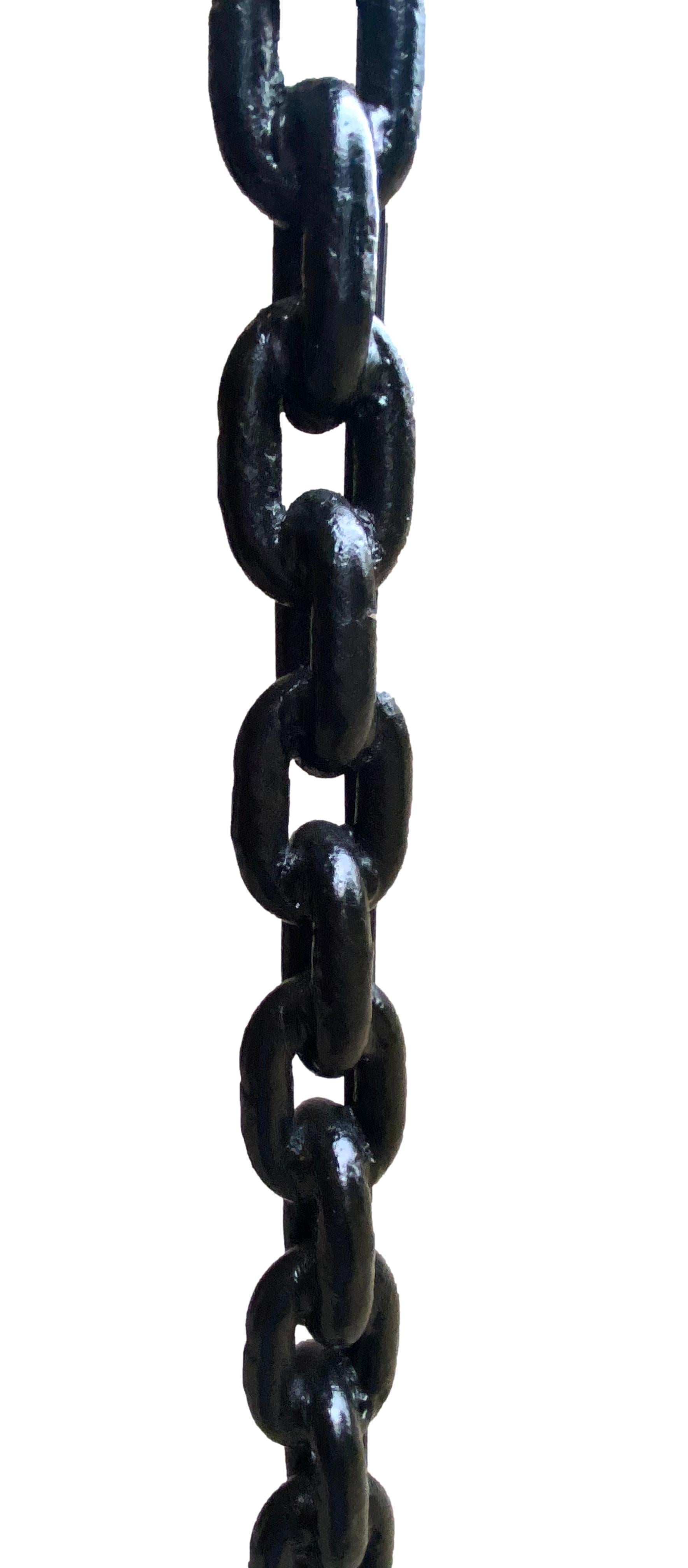 Iron Chain Link Floor Lamp For Sale 3