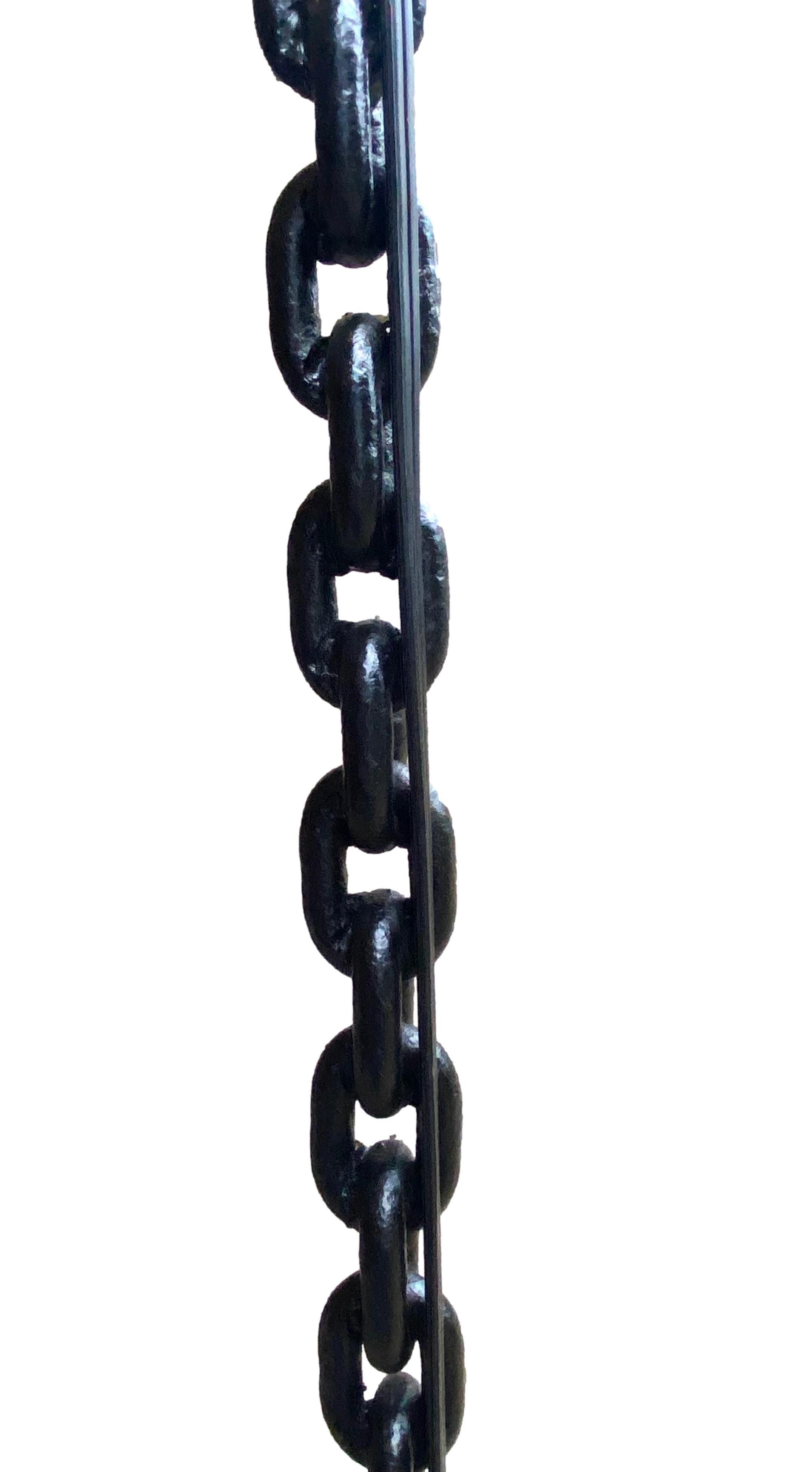 Iron Chain Link Floor Lamp For Sale 3