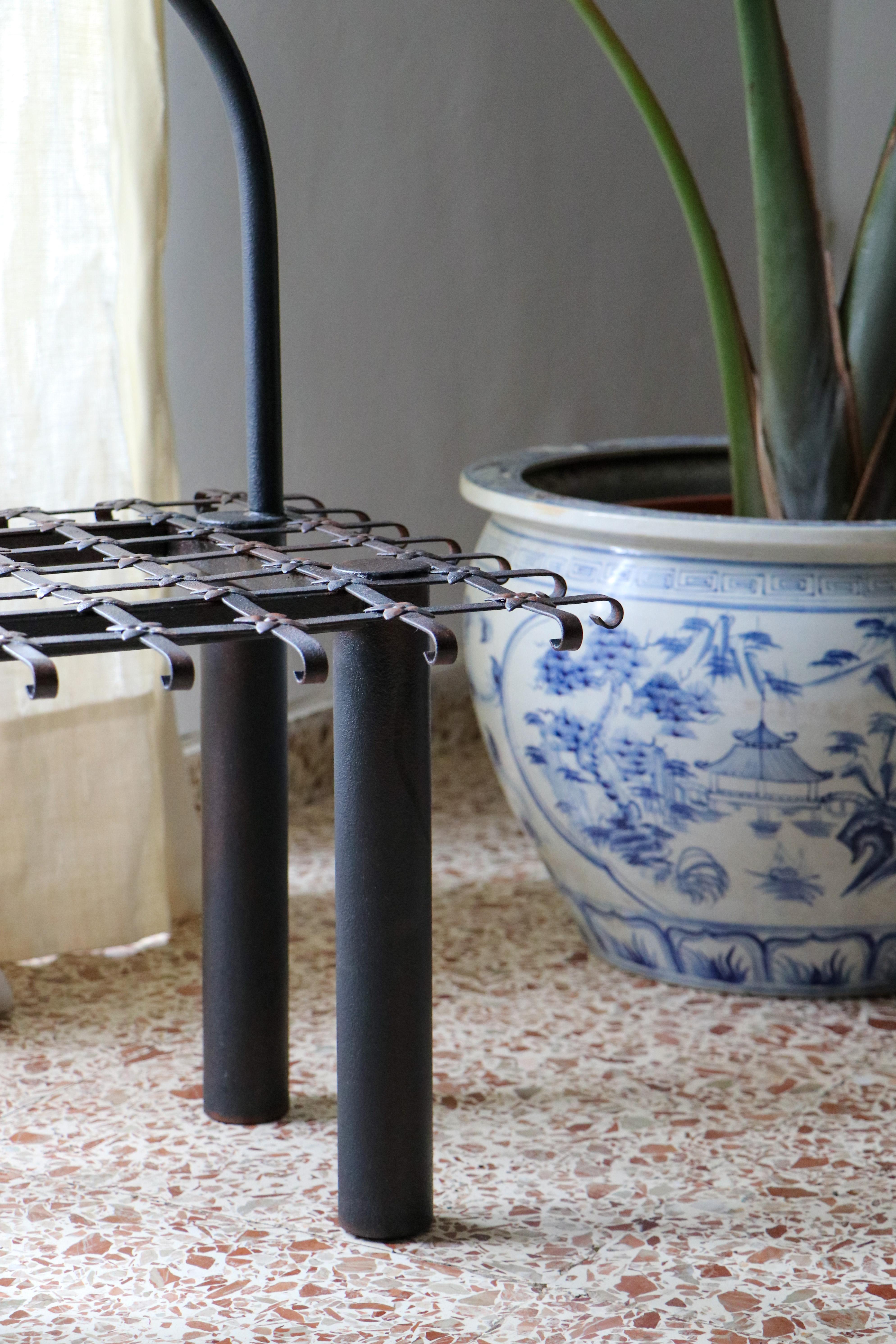 Iron Chair Black In New Condition For Sale In VALÈNCIA, ES