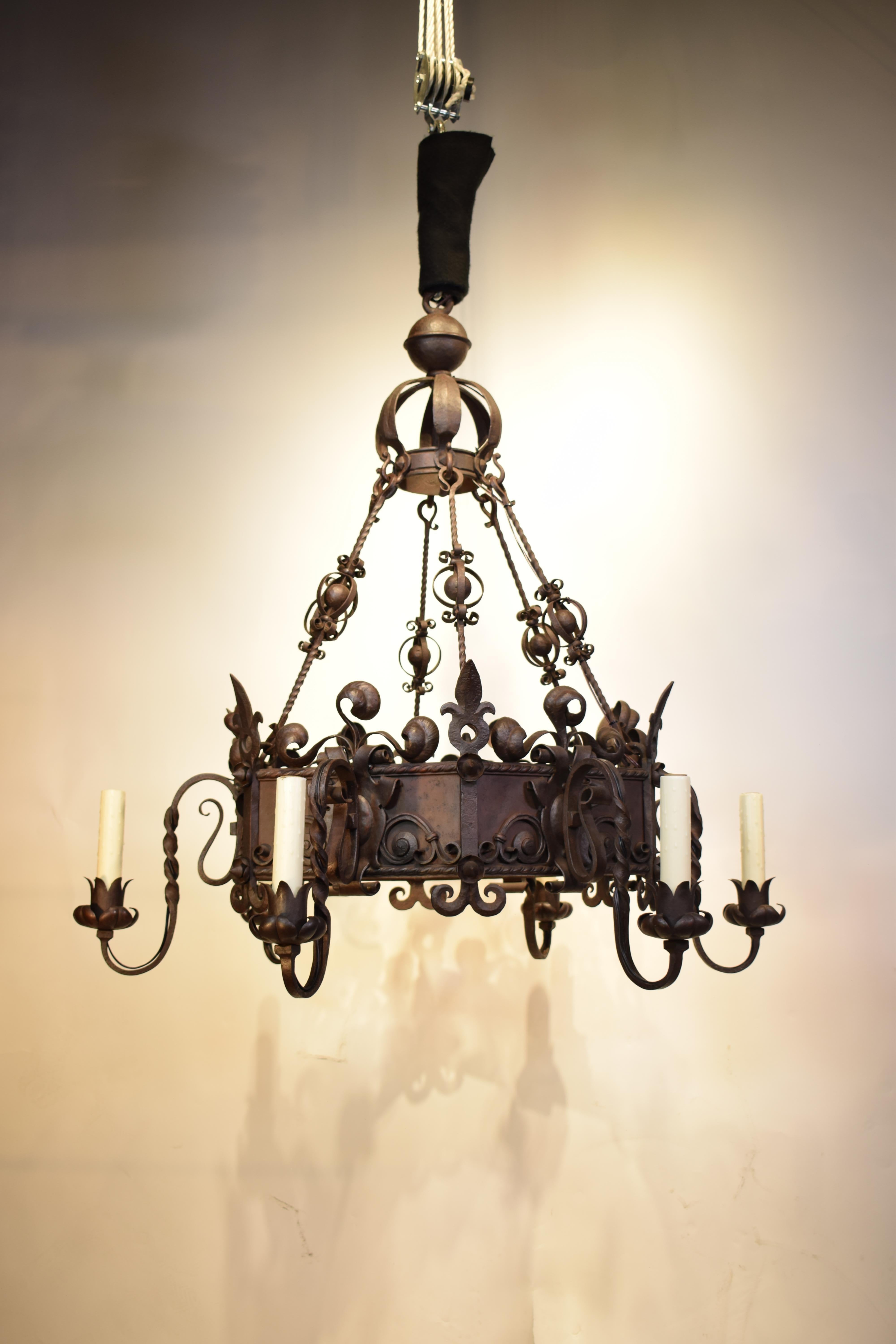 Iron Chandelier For Sale 5