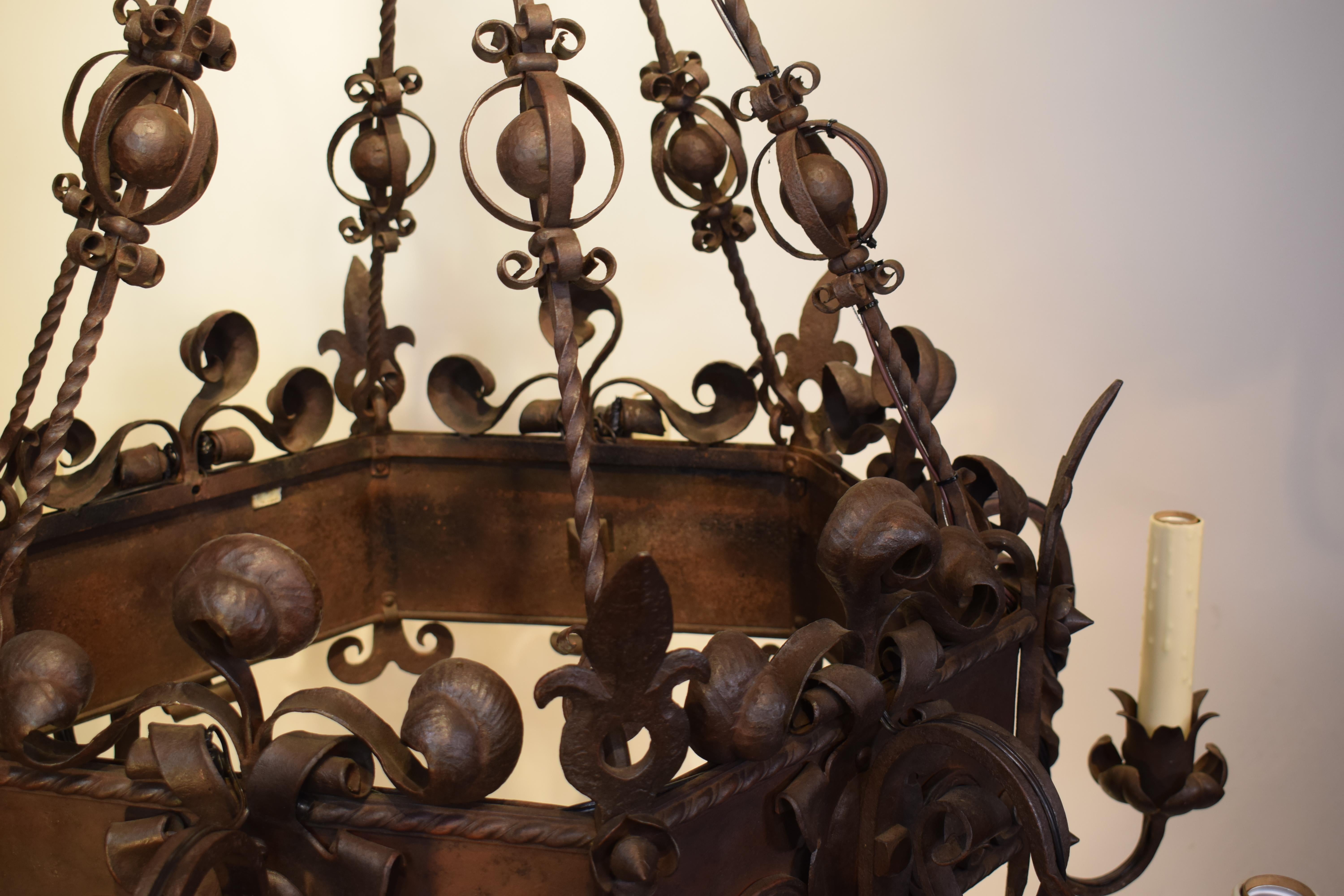 Iron Chandelier For Sale 4
