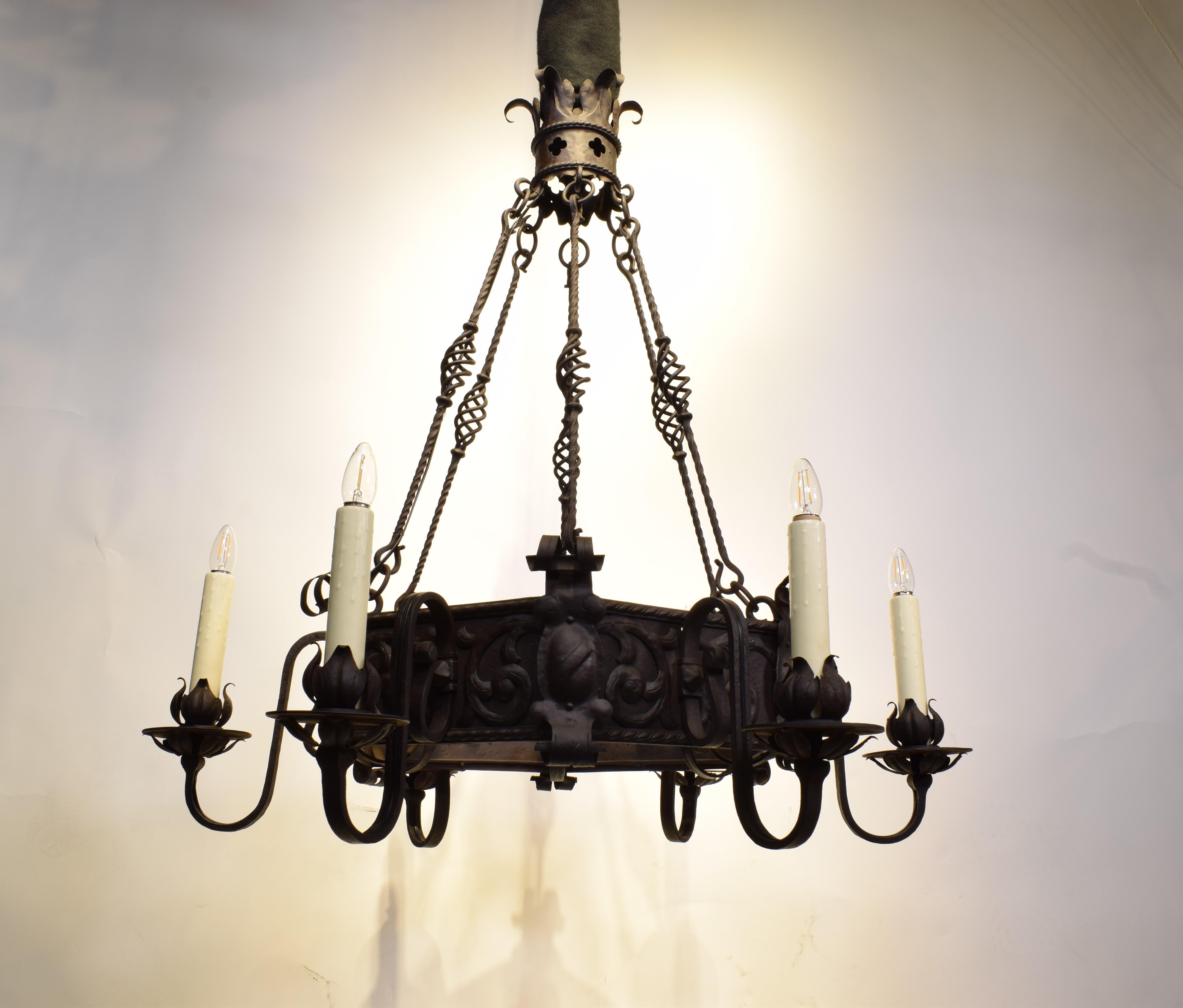 Iron Chandelier For Sale 7
