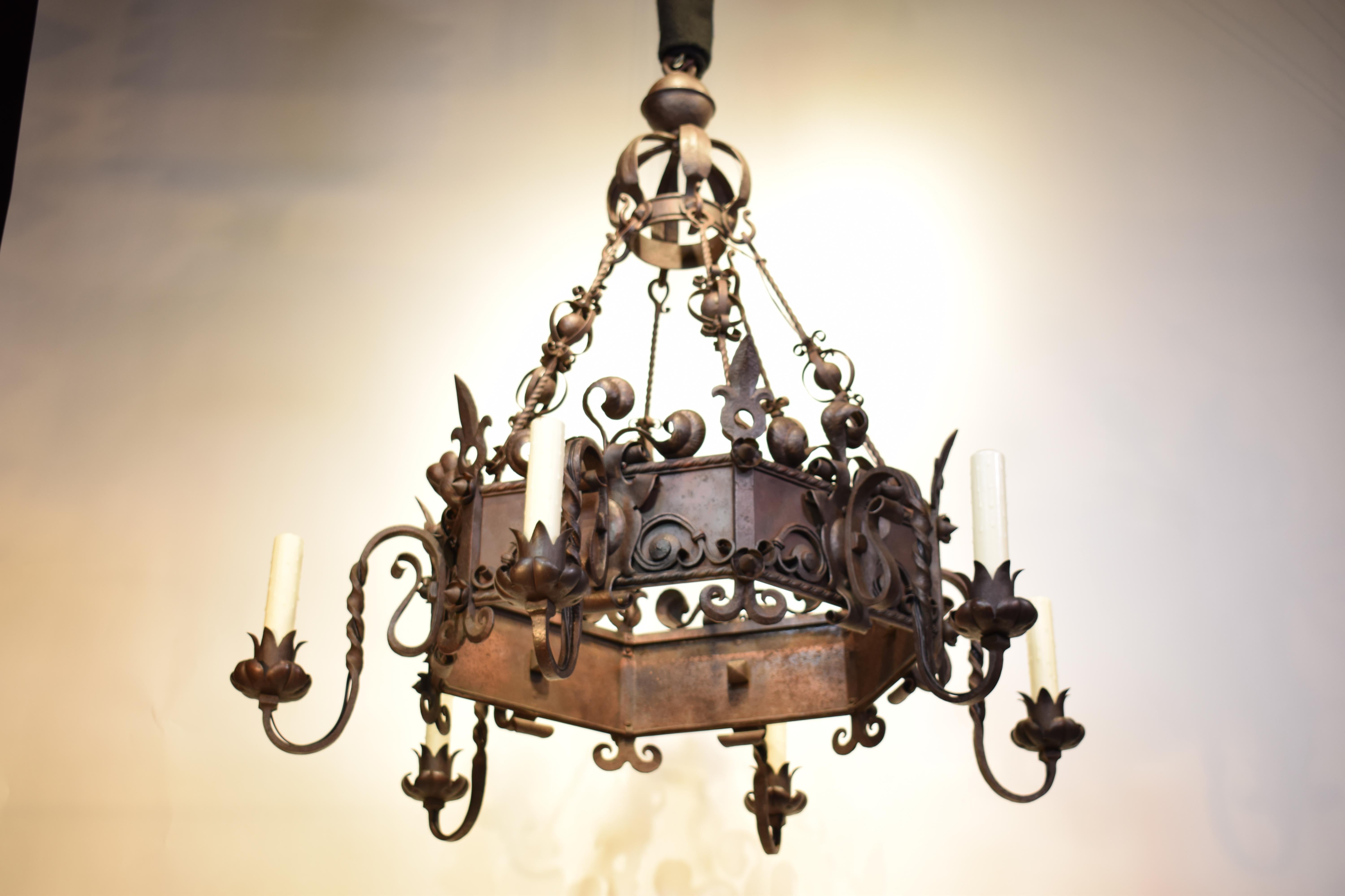 Iron Chandelier For Sale 7