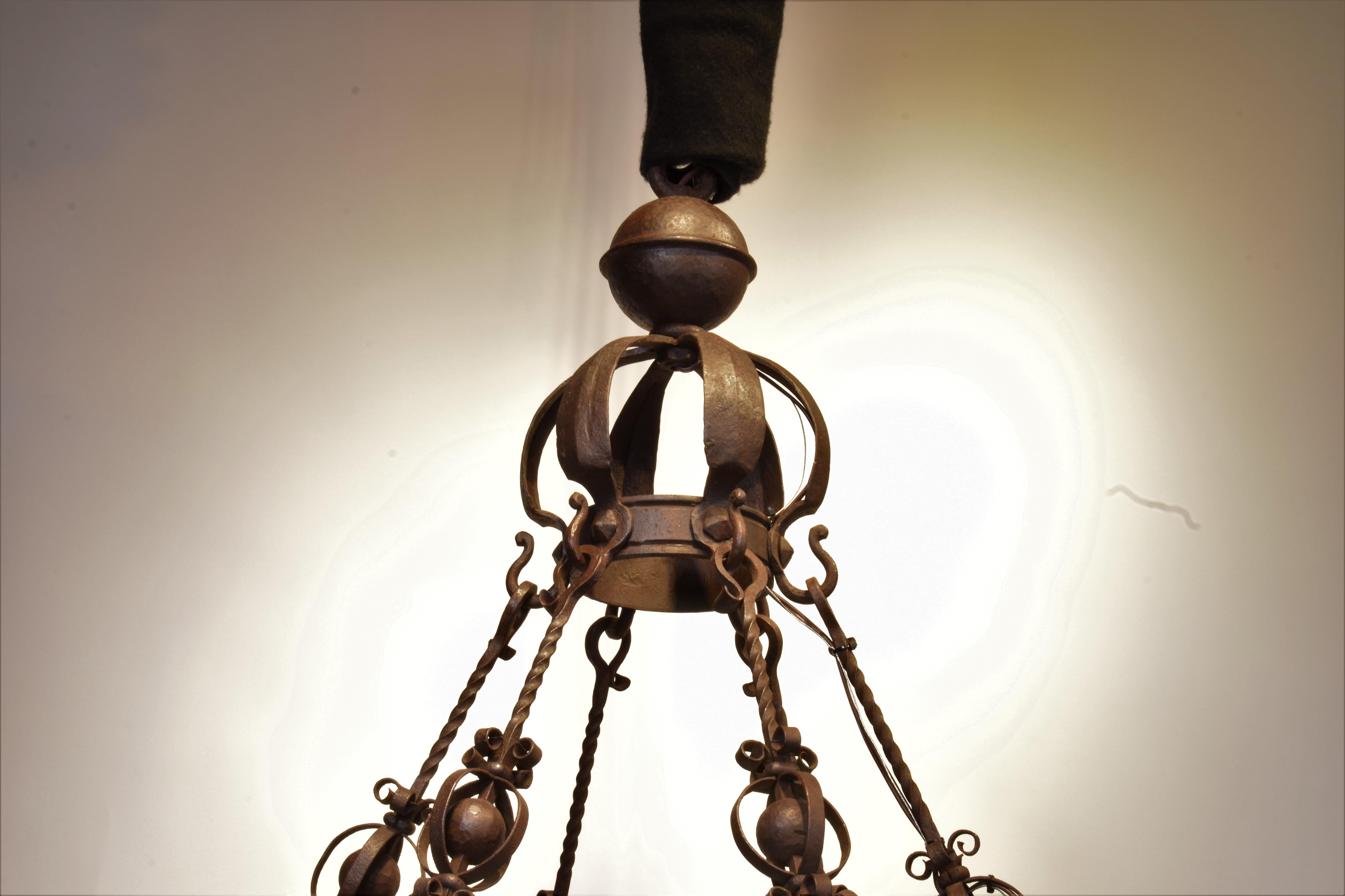 Iron Chandelier For Sale 8