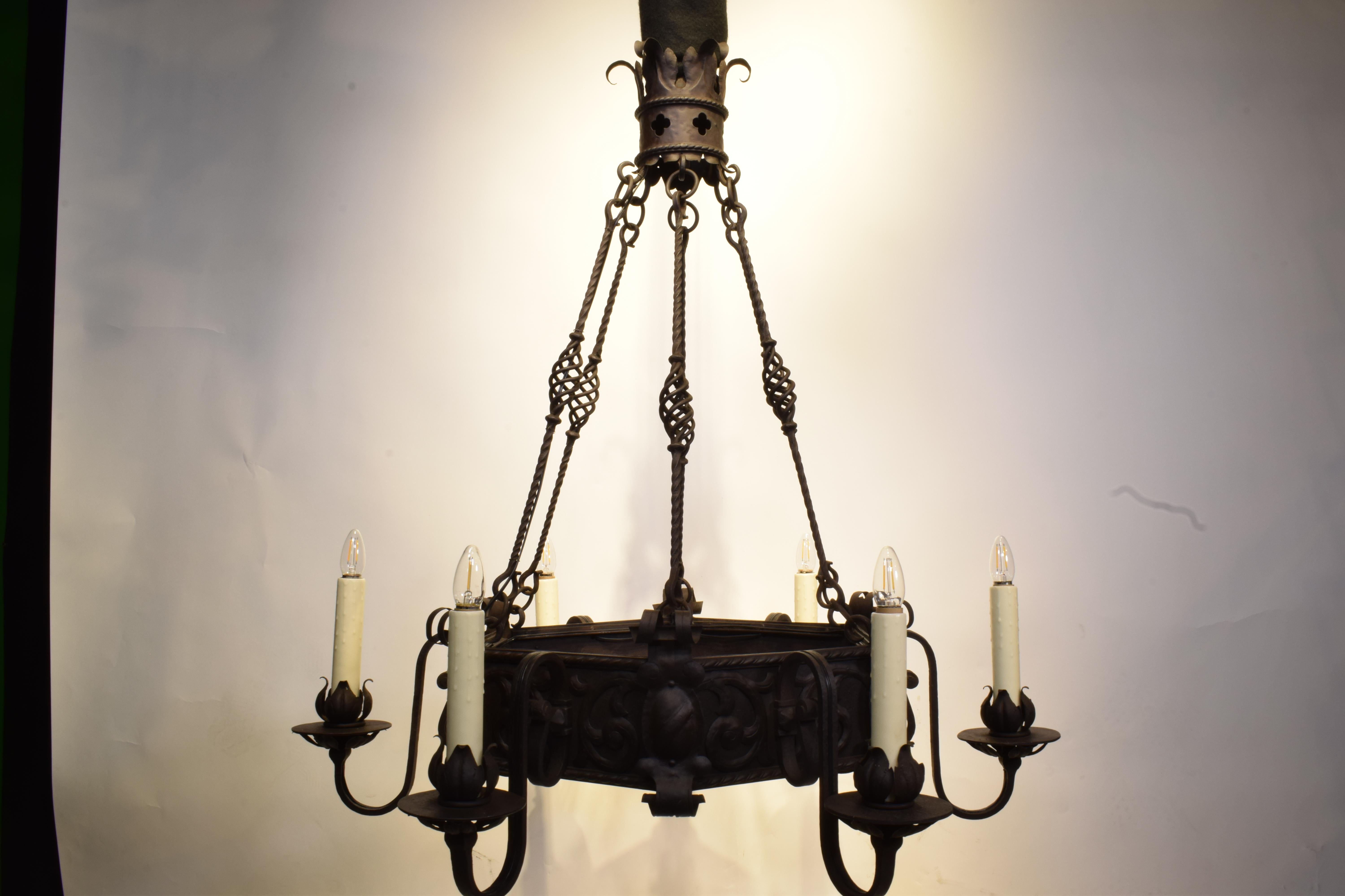 Iron Chandelier For Sale 12