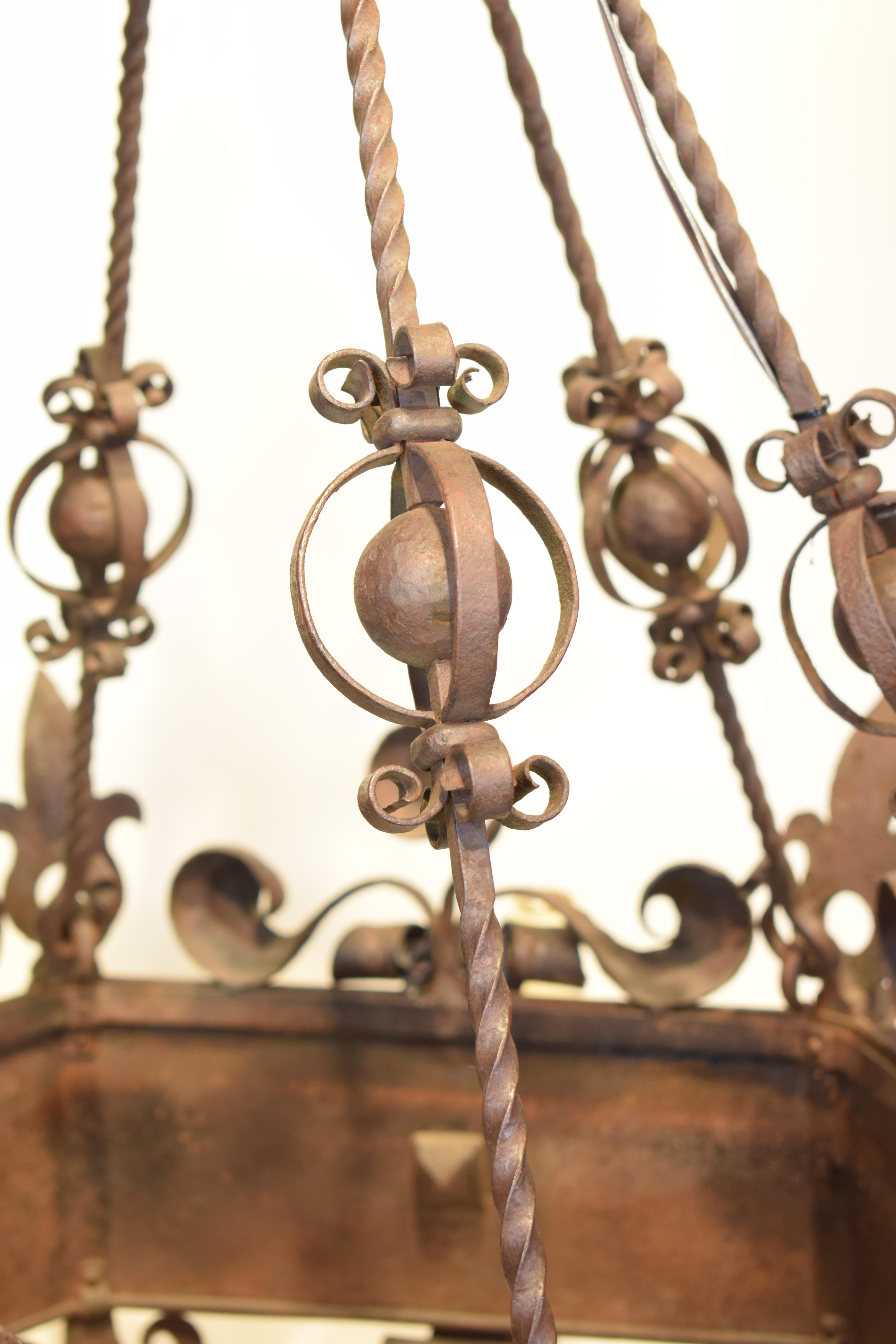 Louis XV Iron Chandelier For Sale