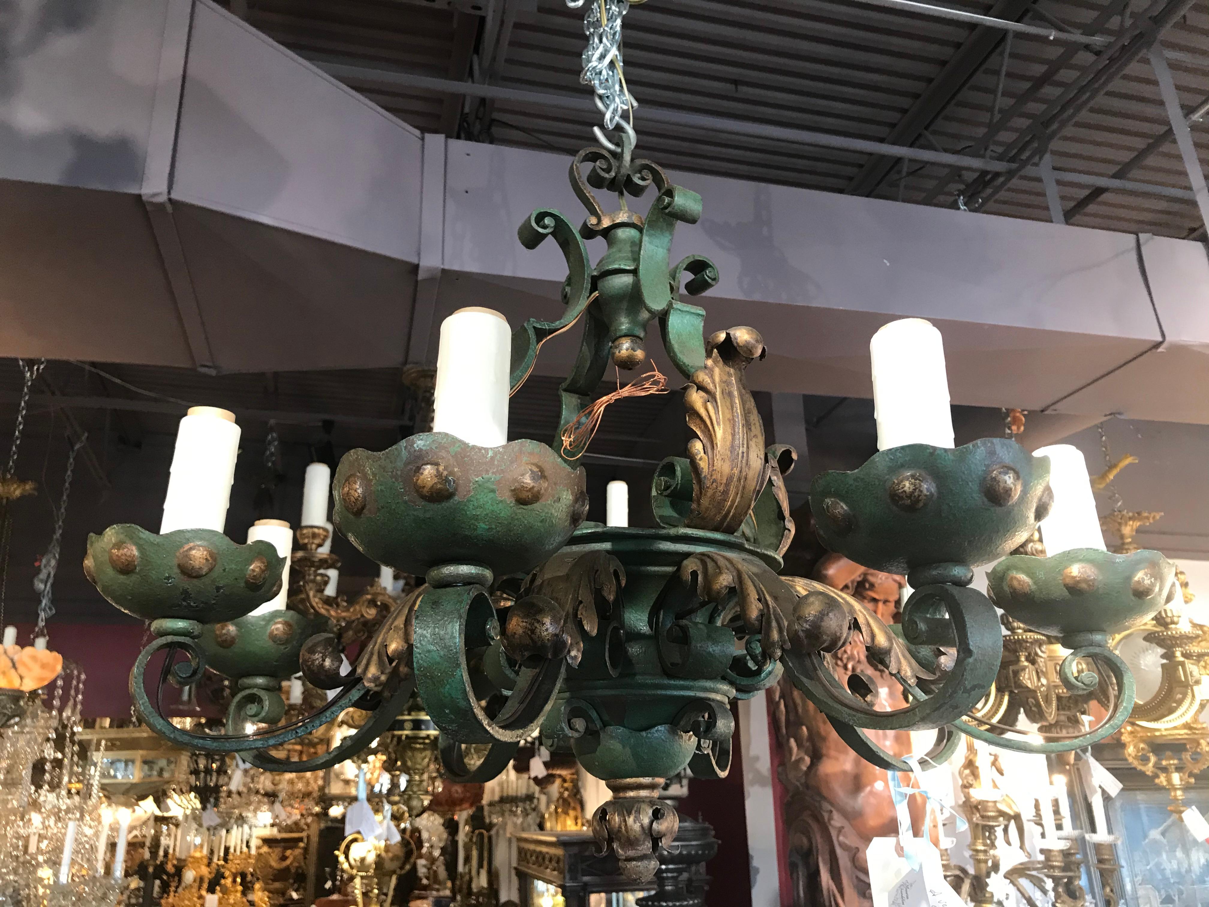 Iron Chandelier For Sale 1