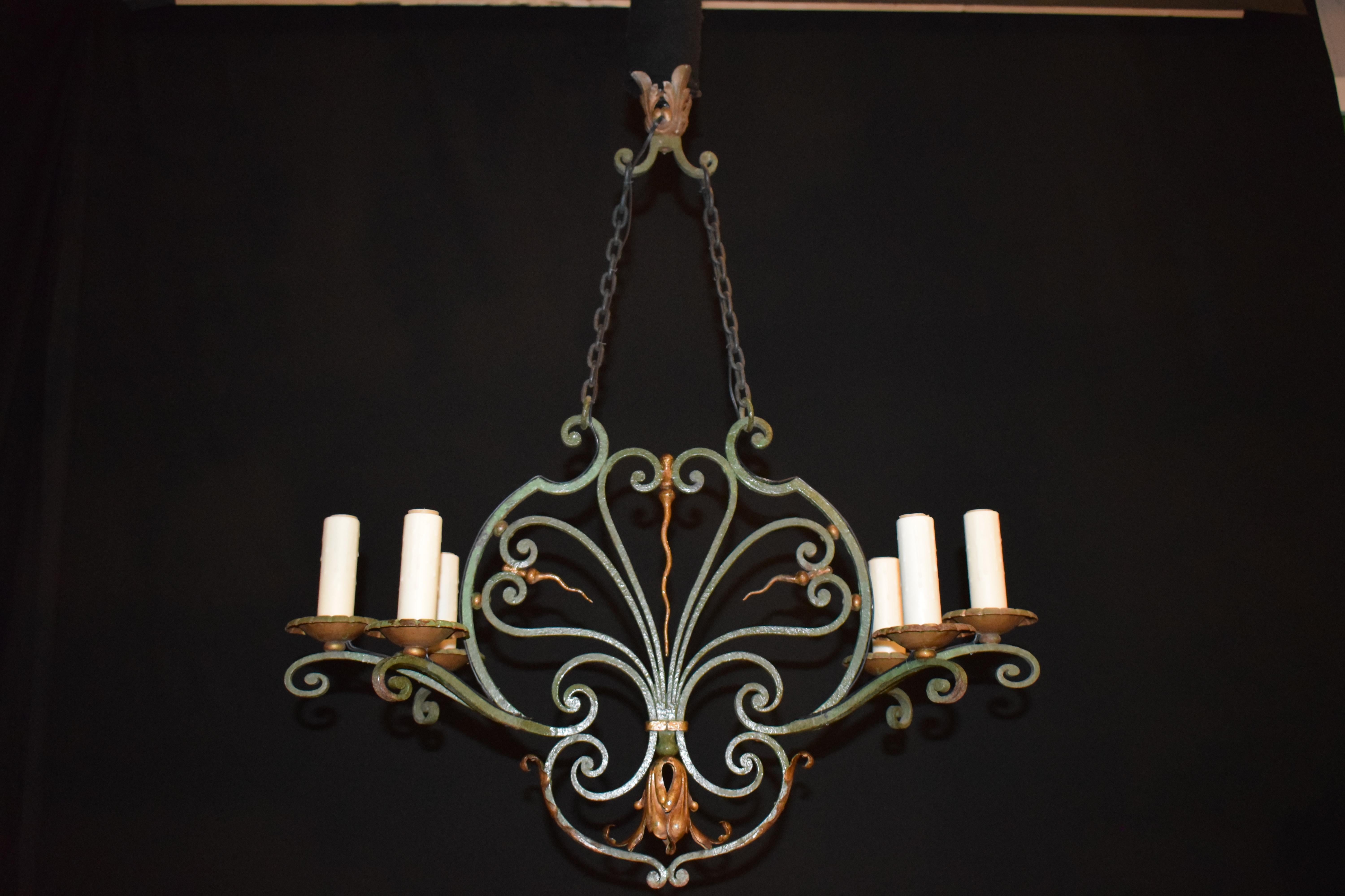 Iron Chandelier For Sale 3