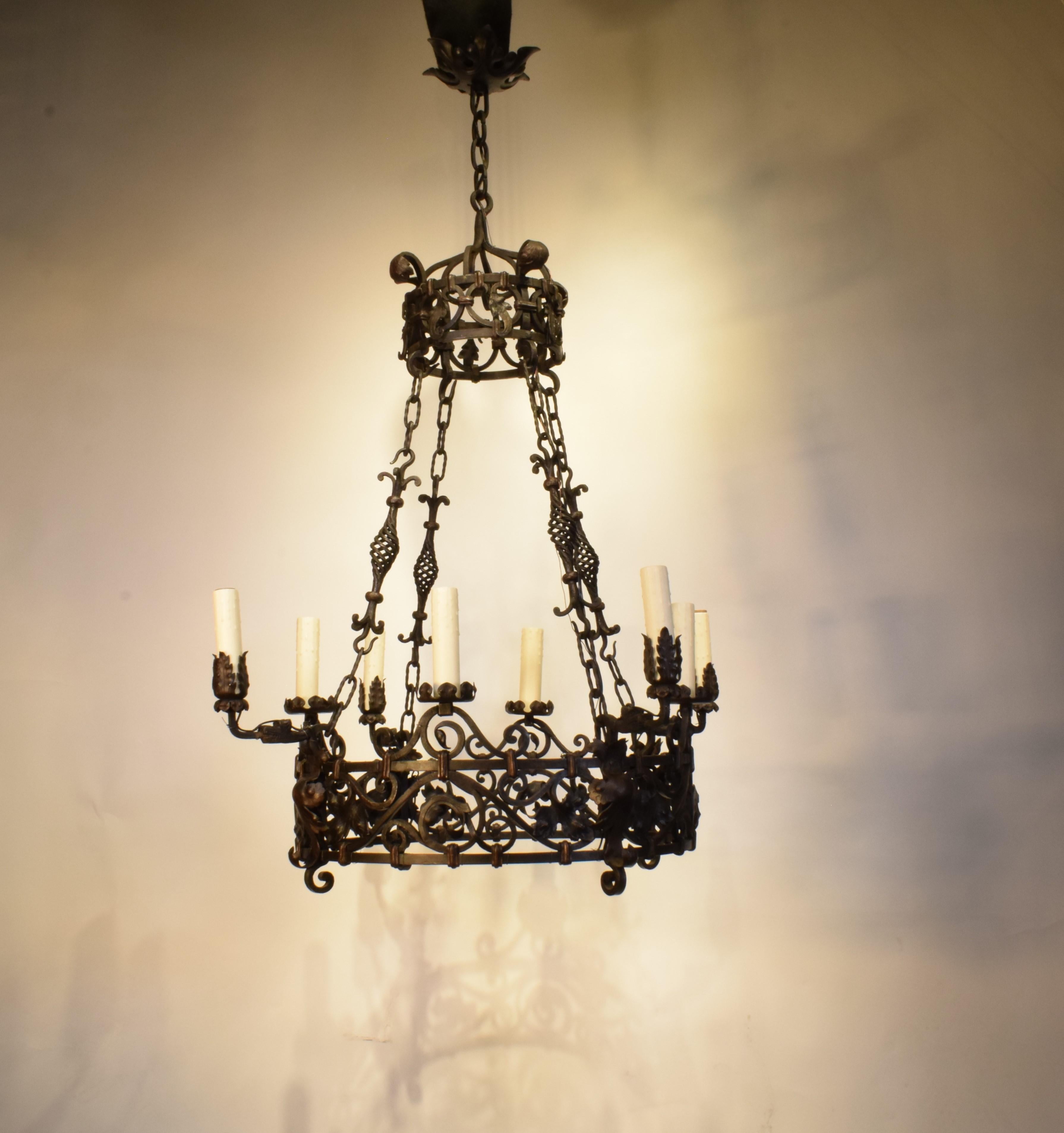 Iron Chandelier For Sale 1