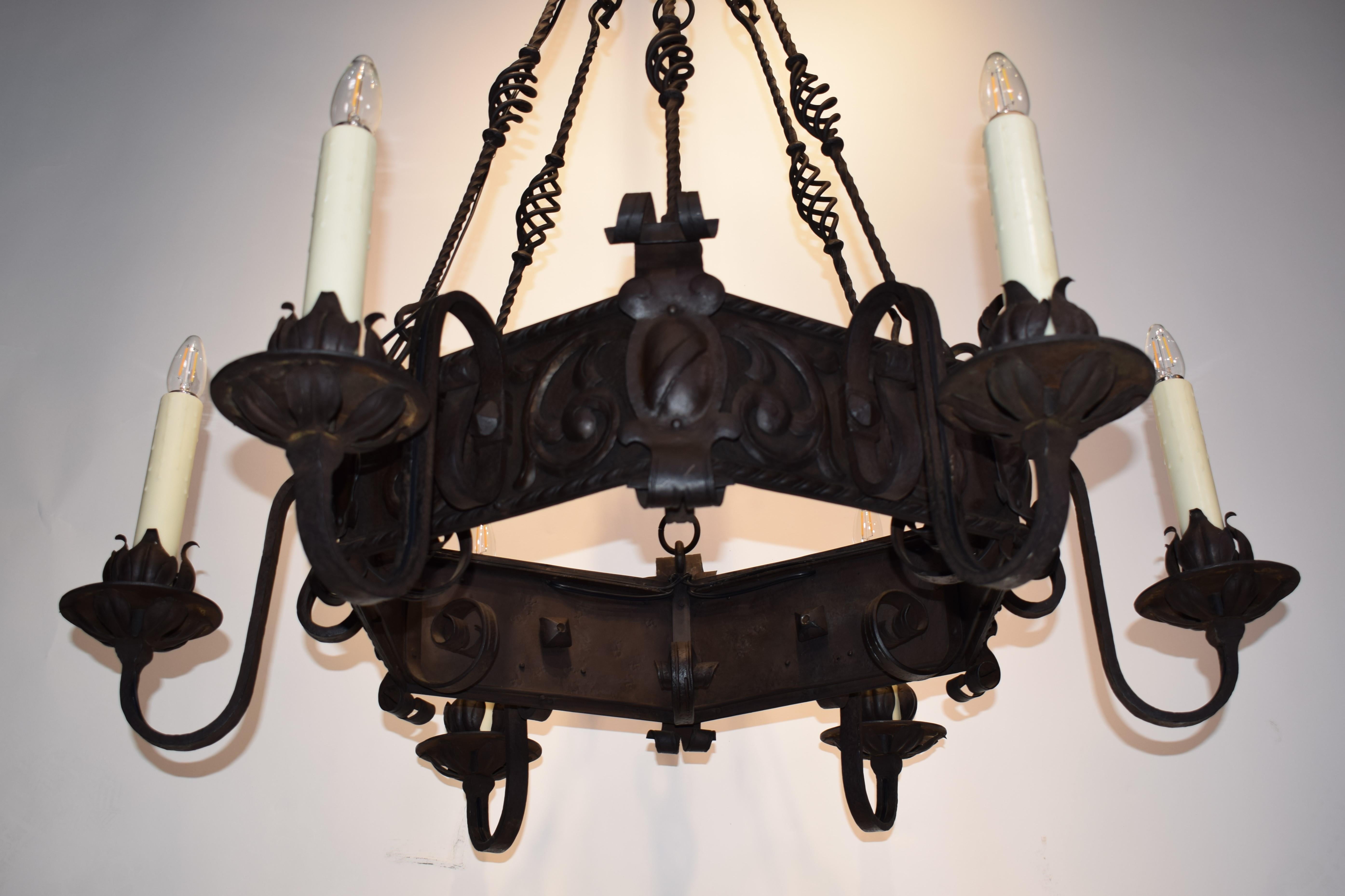 Iron Chandelier For Sale 2