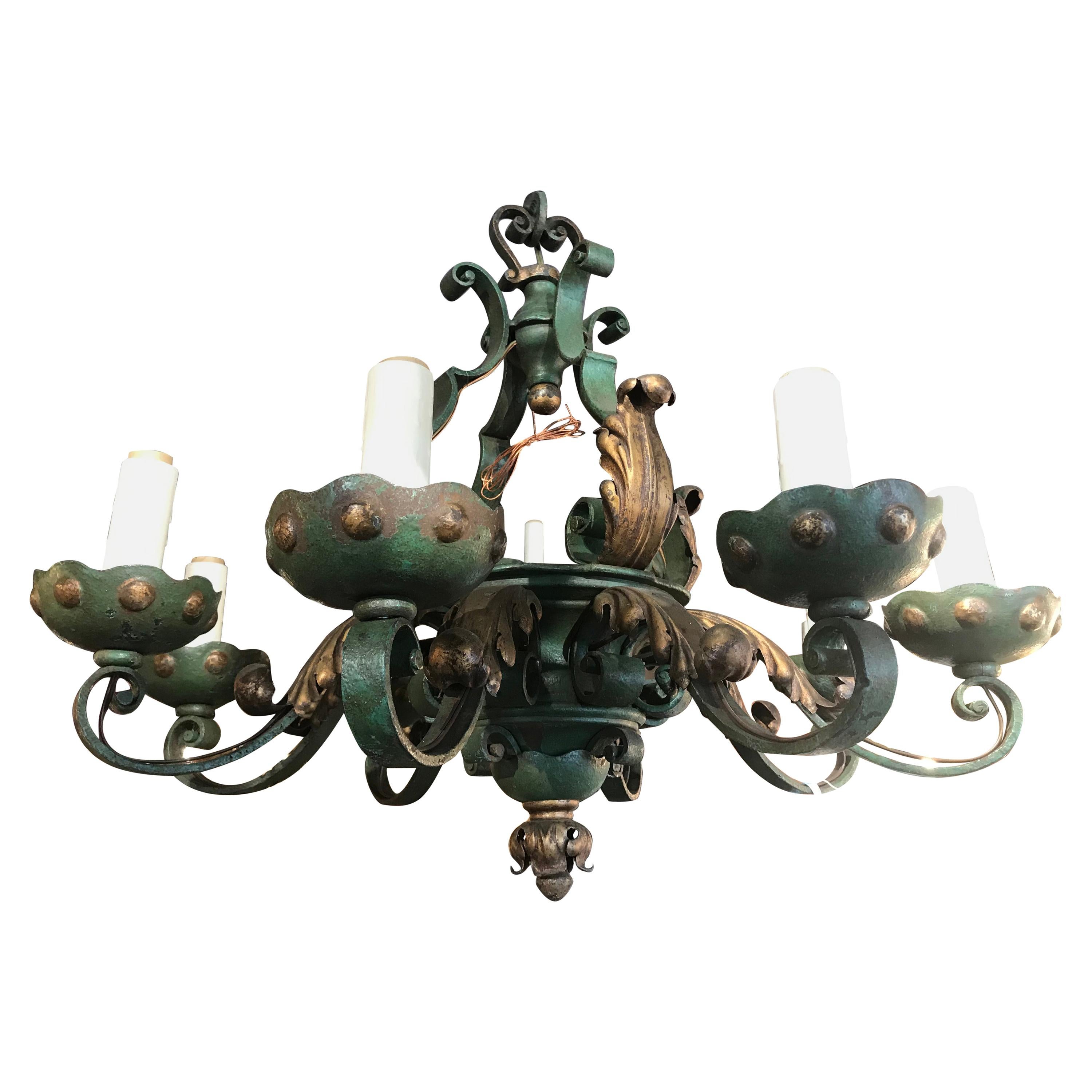 Iron Chandelier For Sale