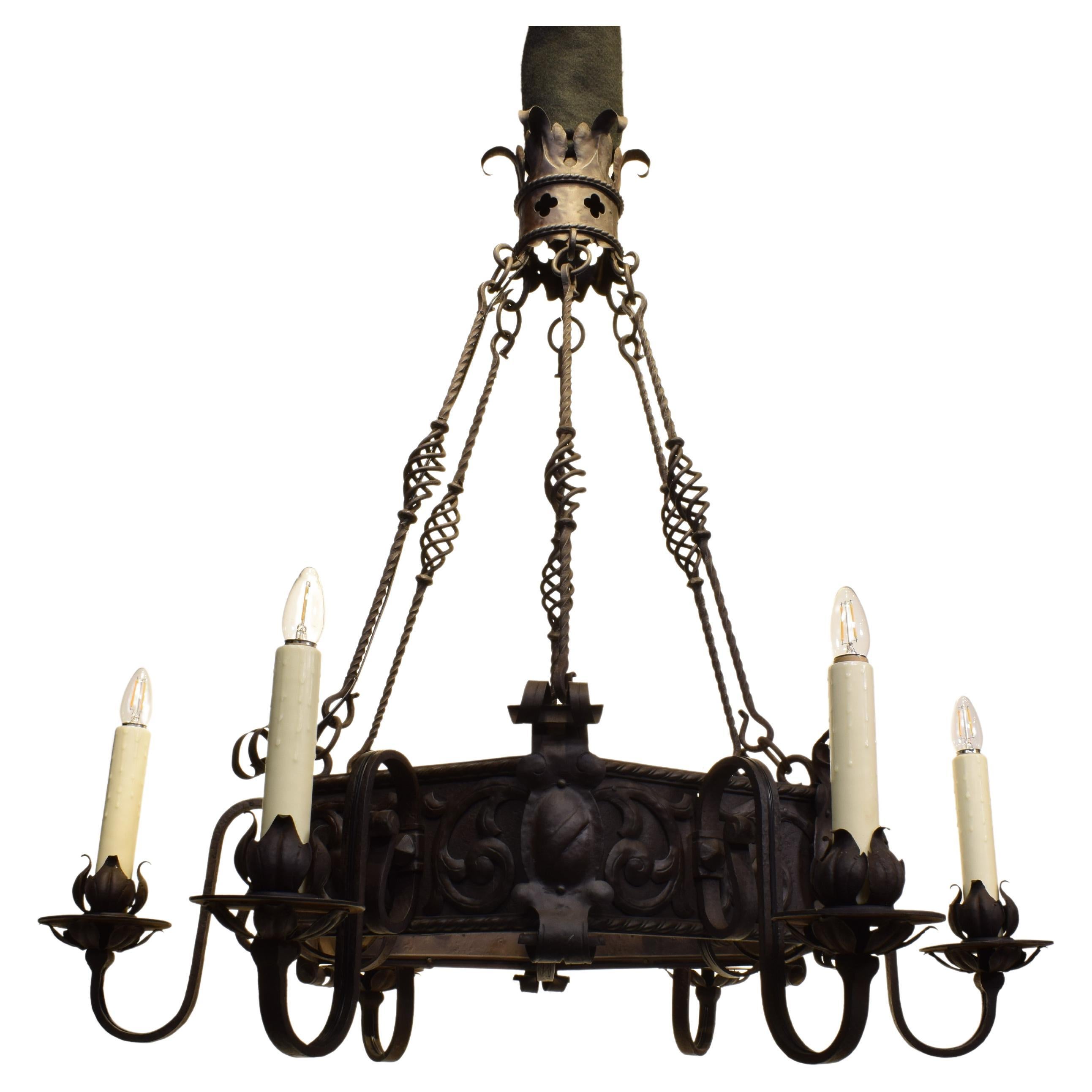 Iron Chandelier For Sale