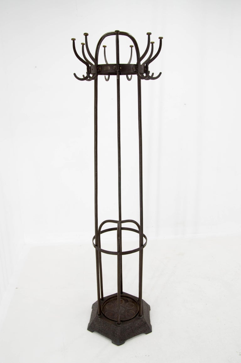 Iron Coat Rack by Koloman Moser, Wiener Werkstatte, 1900s For Sale at 1stDibs