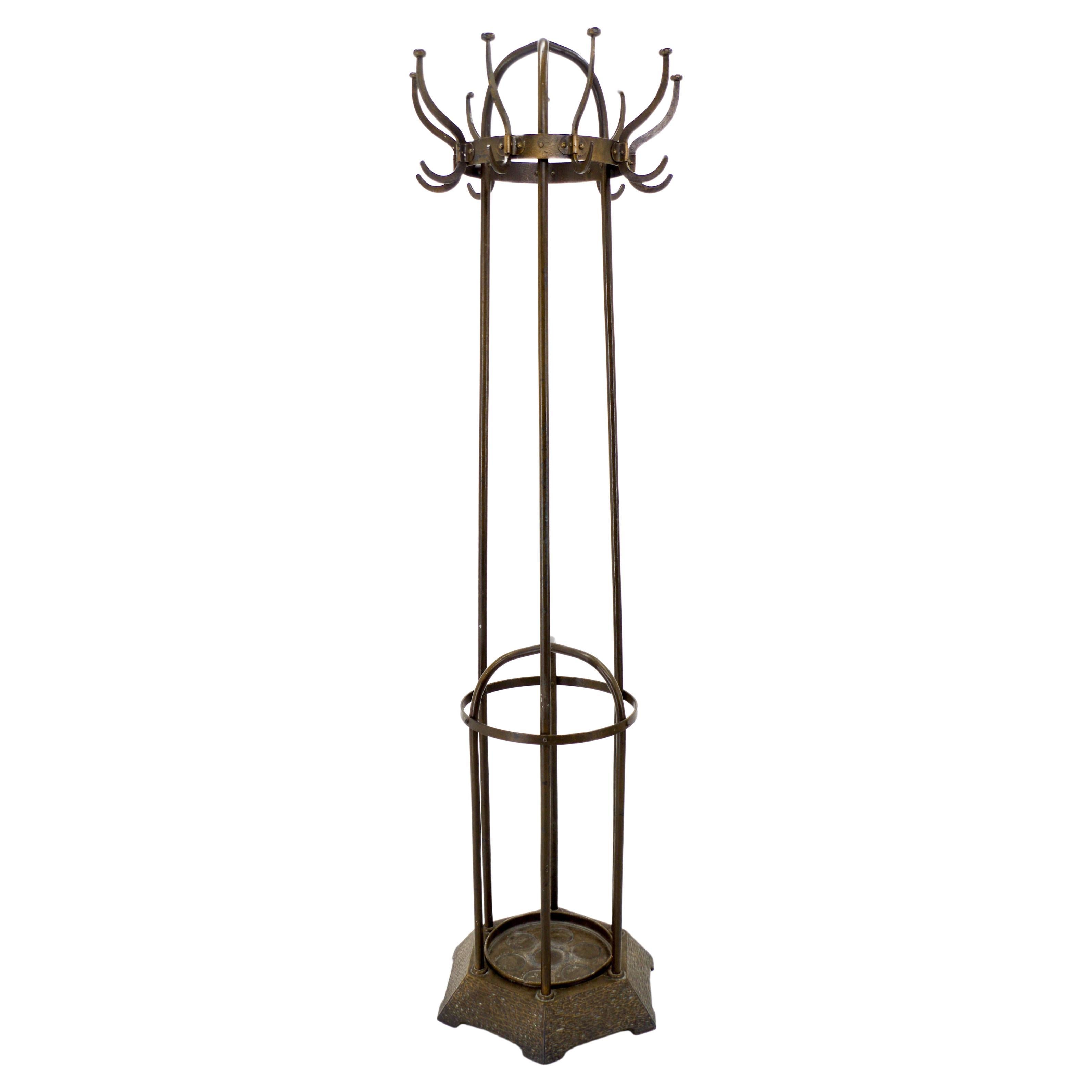 Iron Coat Rack Nr. 345 by Vichr & Co., Austria, 1900s For Sale