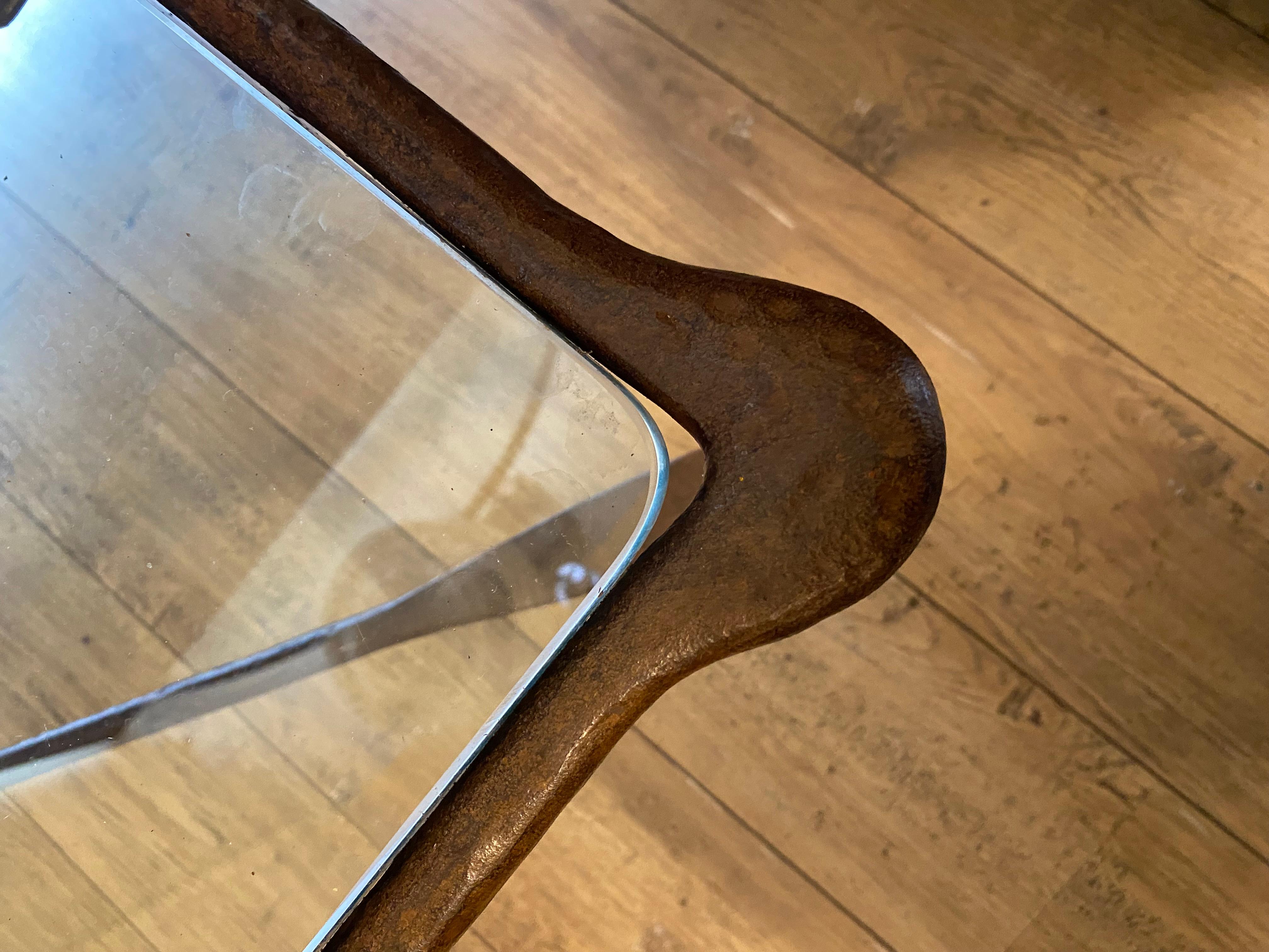 Iron coffee table, Giacometti style, 20th 5