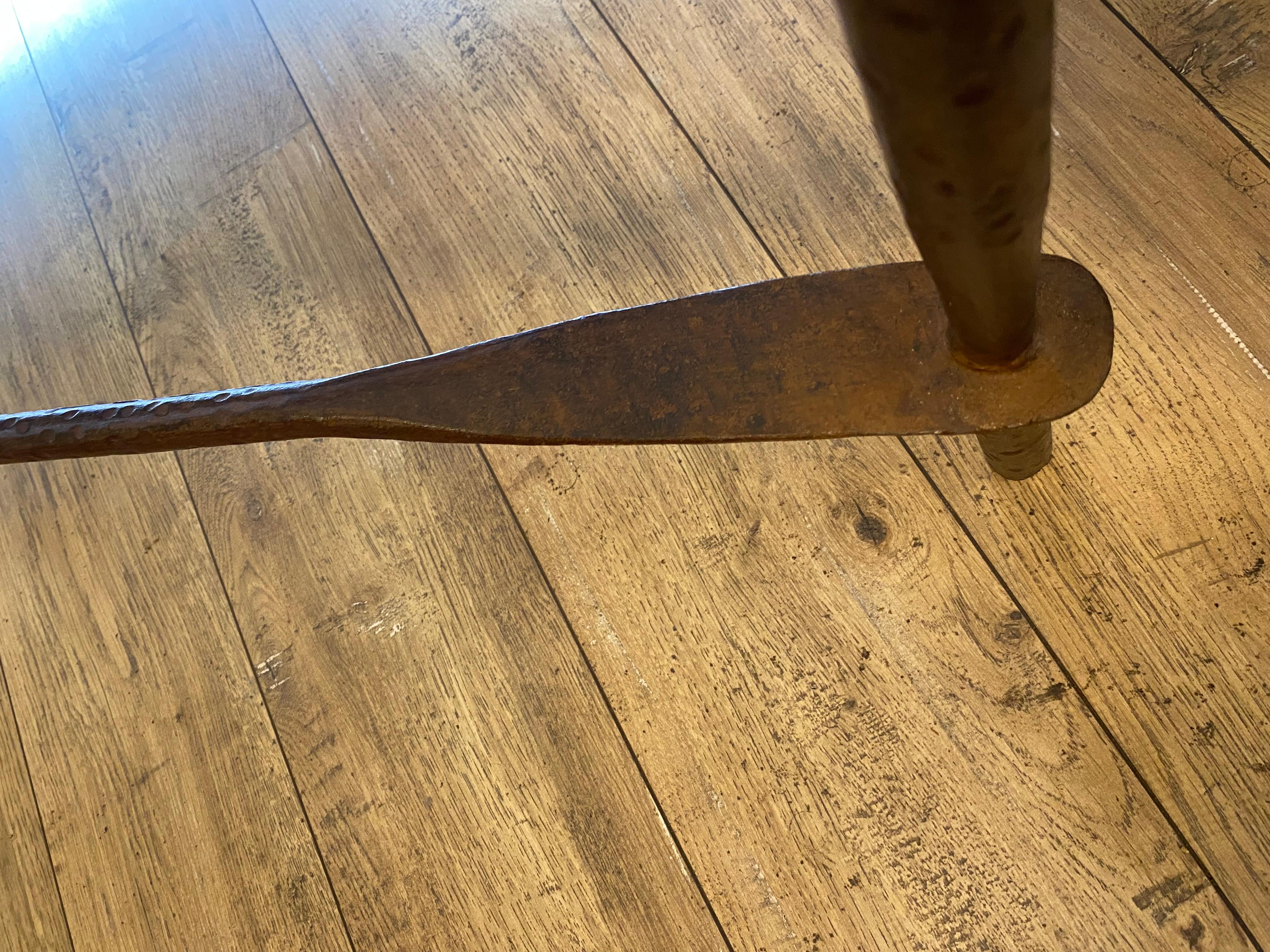 Iron coffee table, Giacometti style, 20th 9