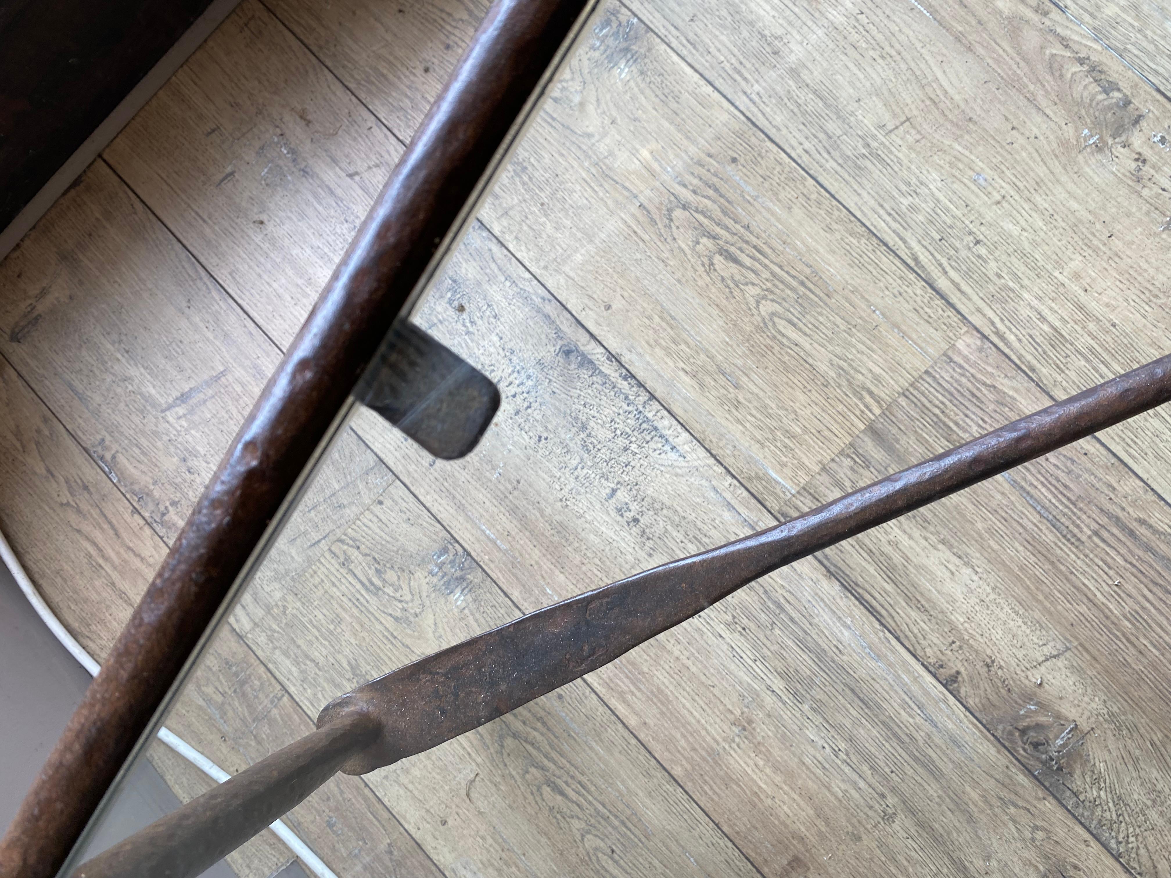 Brutalist Iron coffee table, Giacometti style, 20th