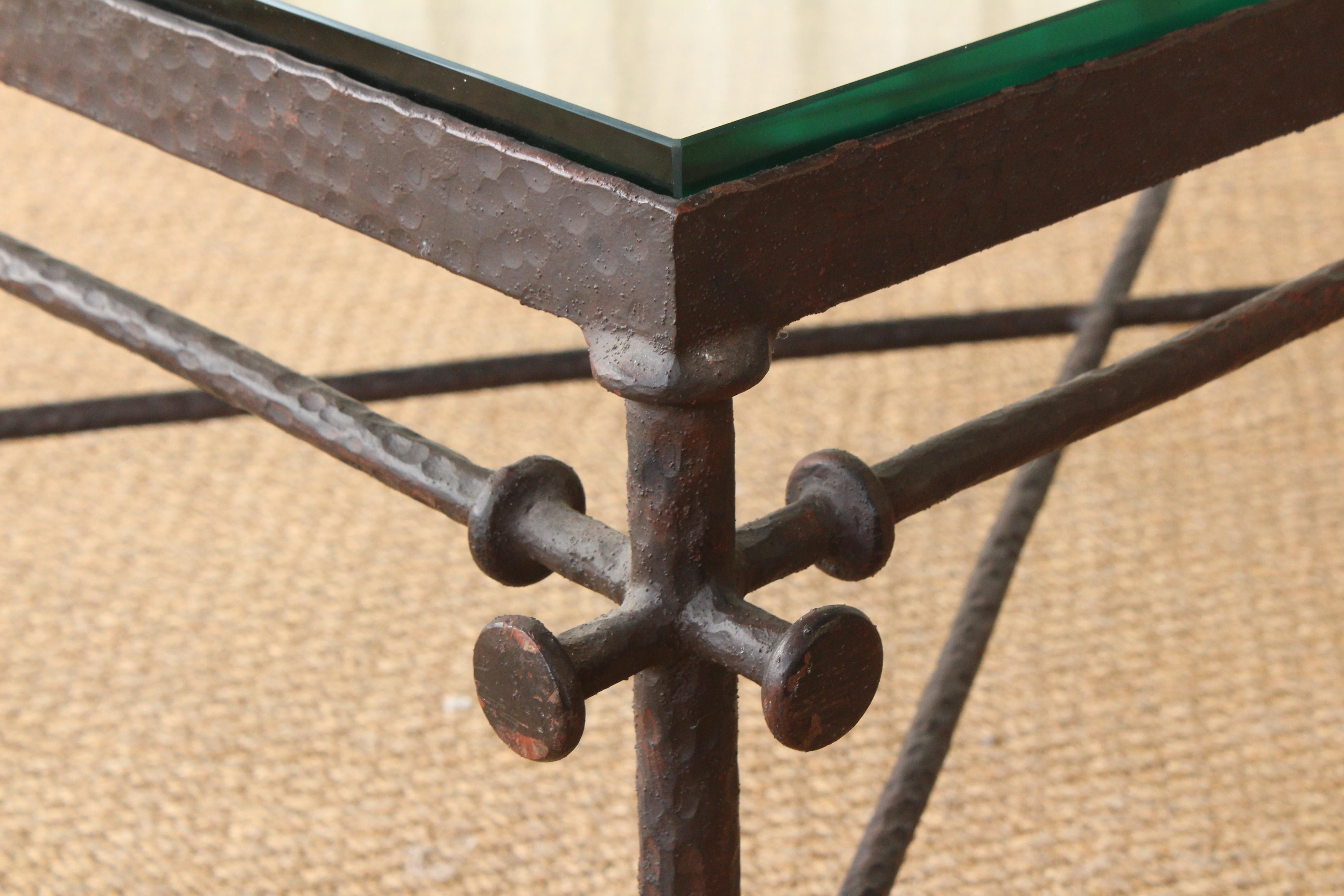 Italian Iron Coffee Table in the Style of Diego Giacometti, Italy, 1960s