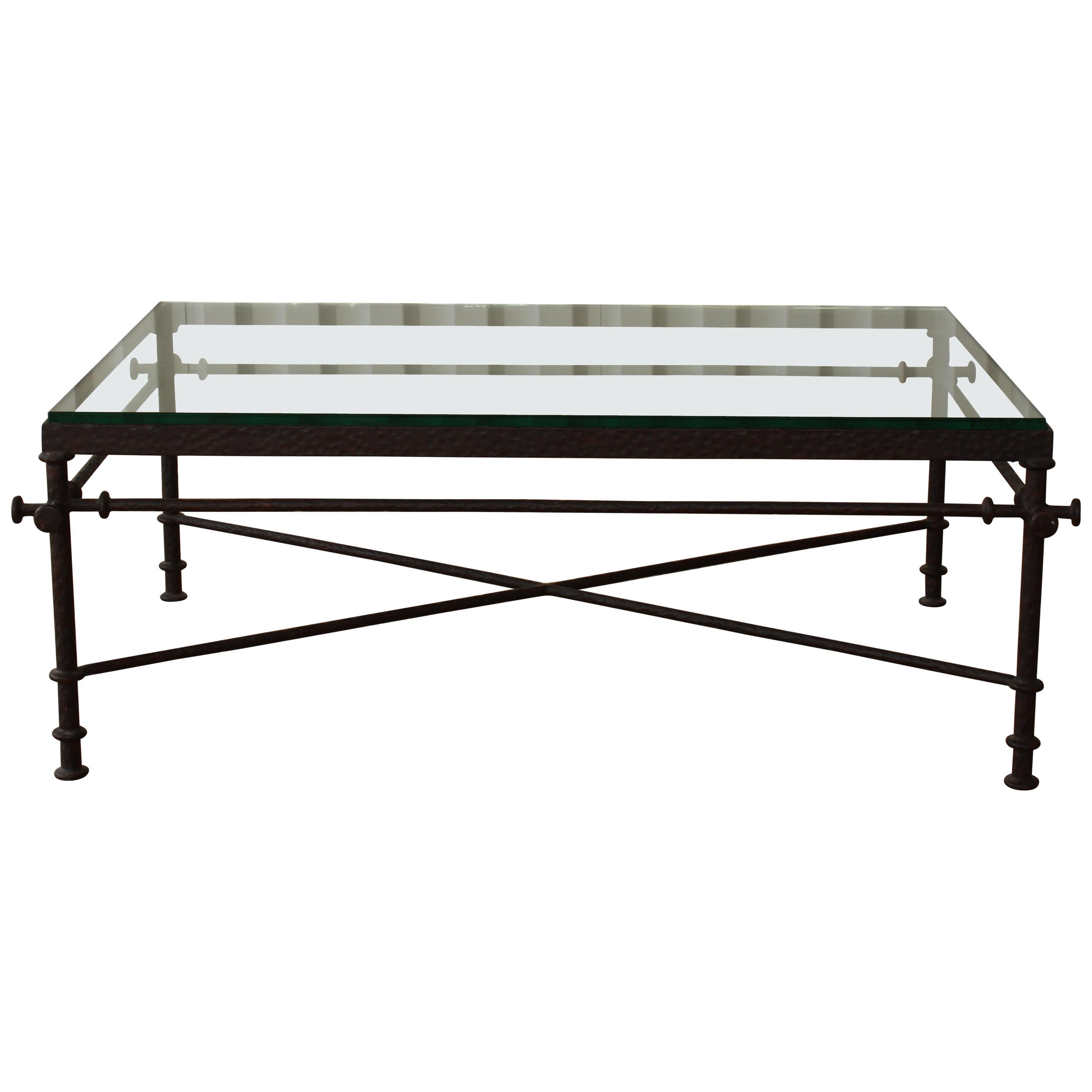 Iron Coffee Table in the Style of Diego Giacometti, Italy, 1960s