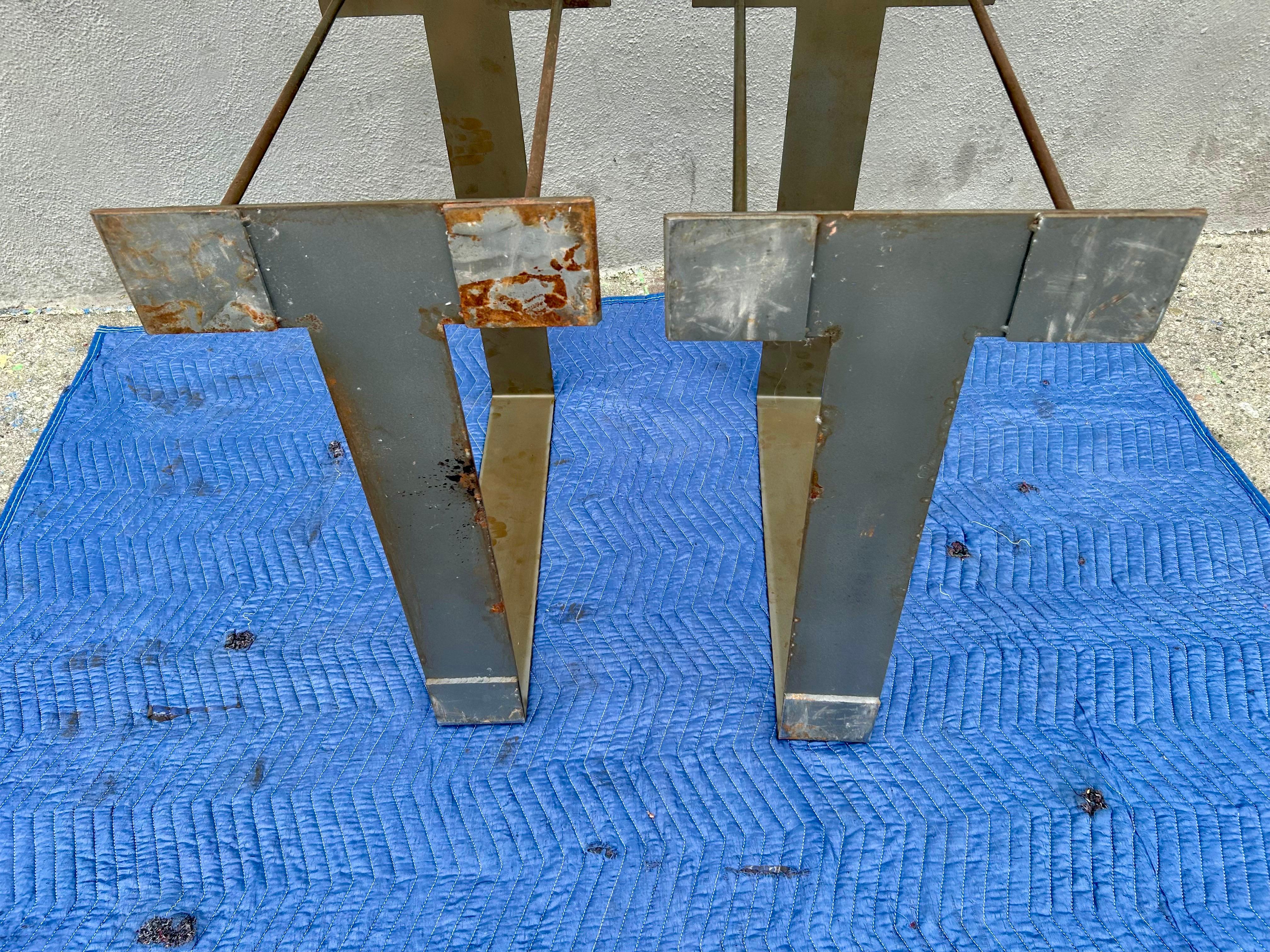 Iron Table Bases for Console, Desk or Dining after Pierre Chareau 6