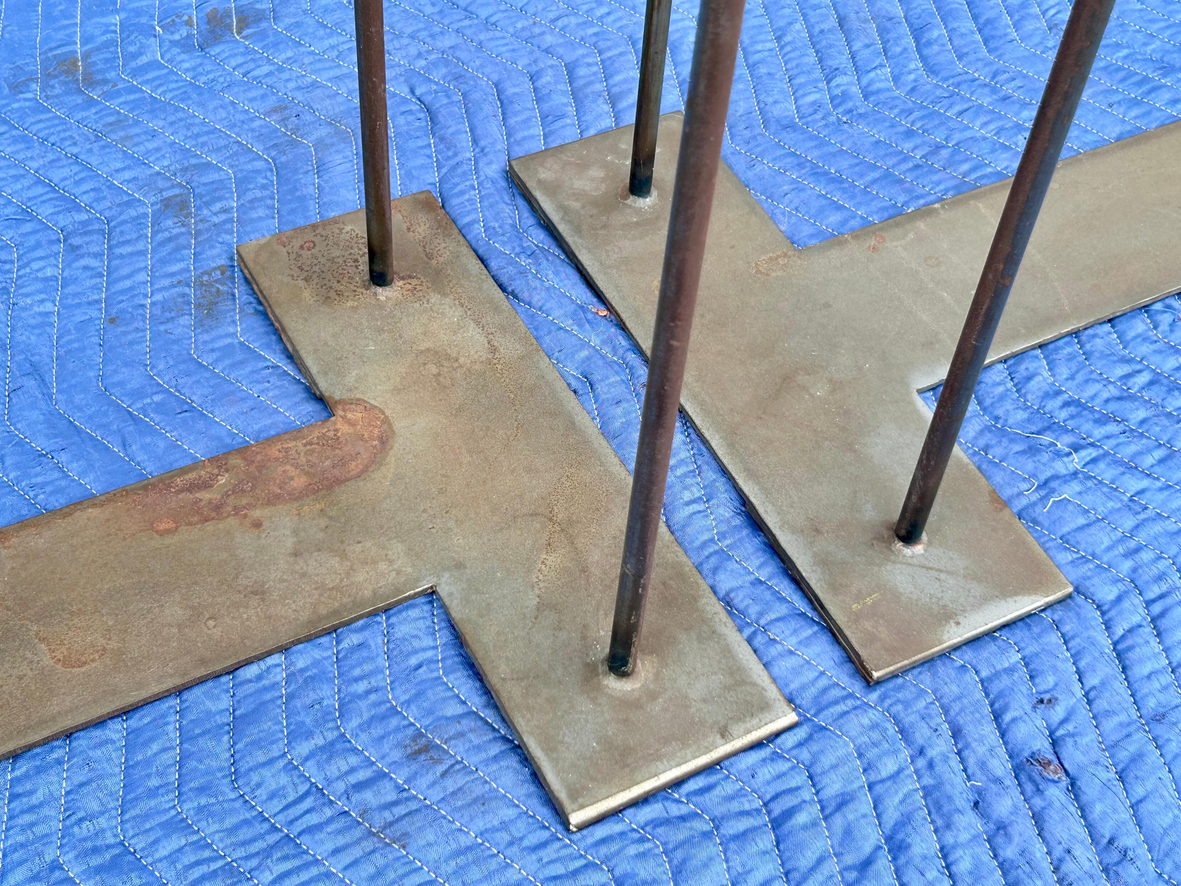 Iron Table Bases for Console, Desk or Dining after Pierre Chareau In Good Condition In Los Angeles, CA