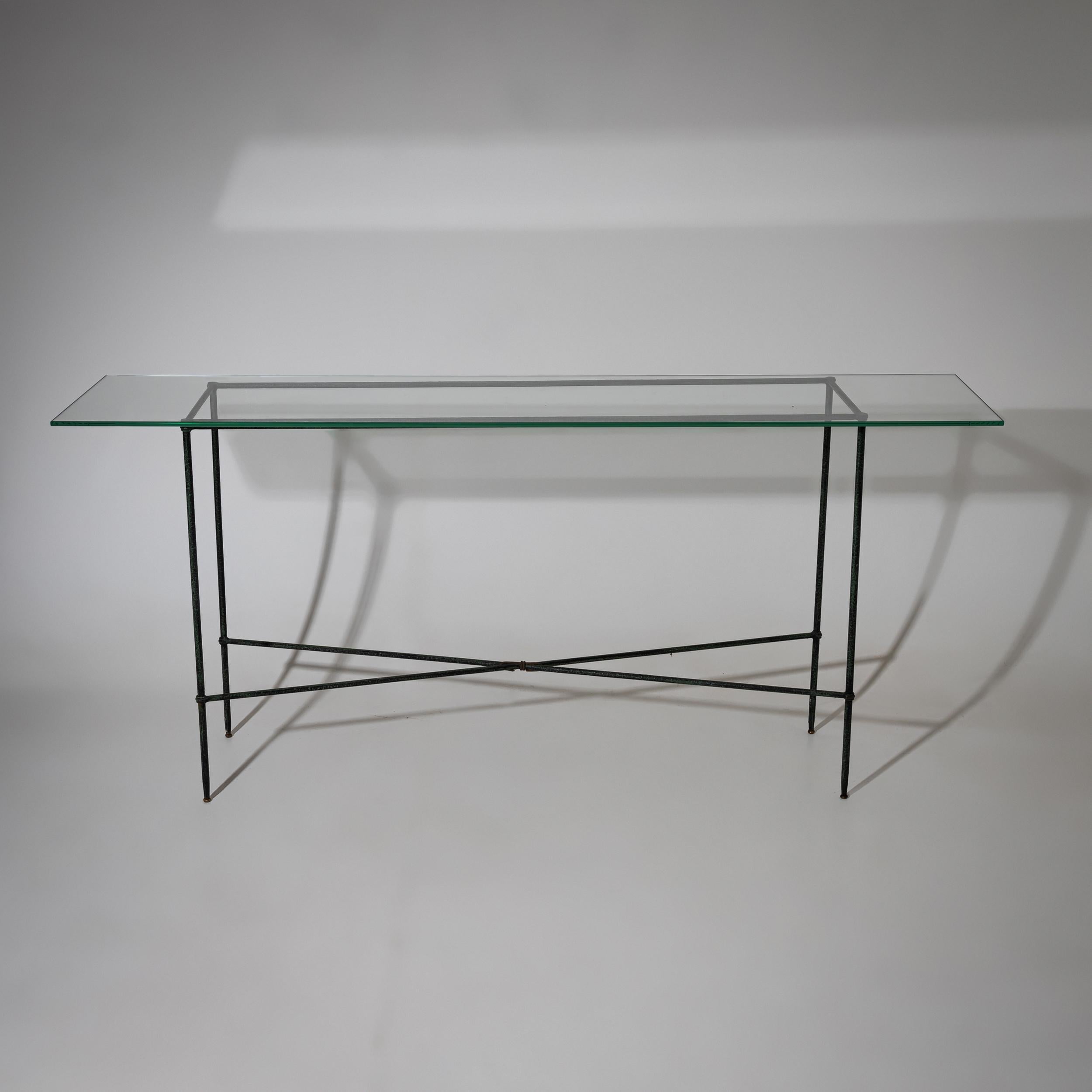 Iron Console Table, Late 20th Century In Good Condition For Sale In Greding, DE