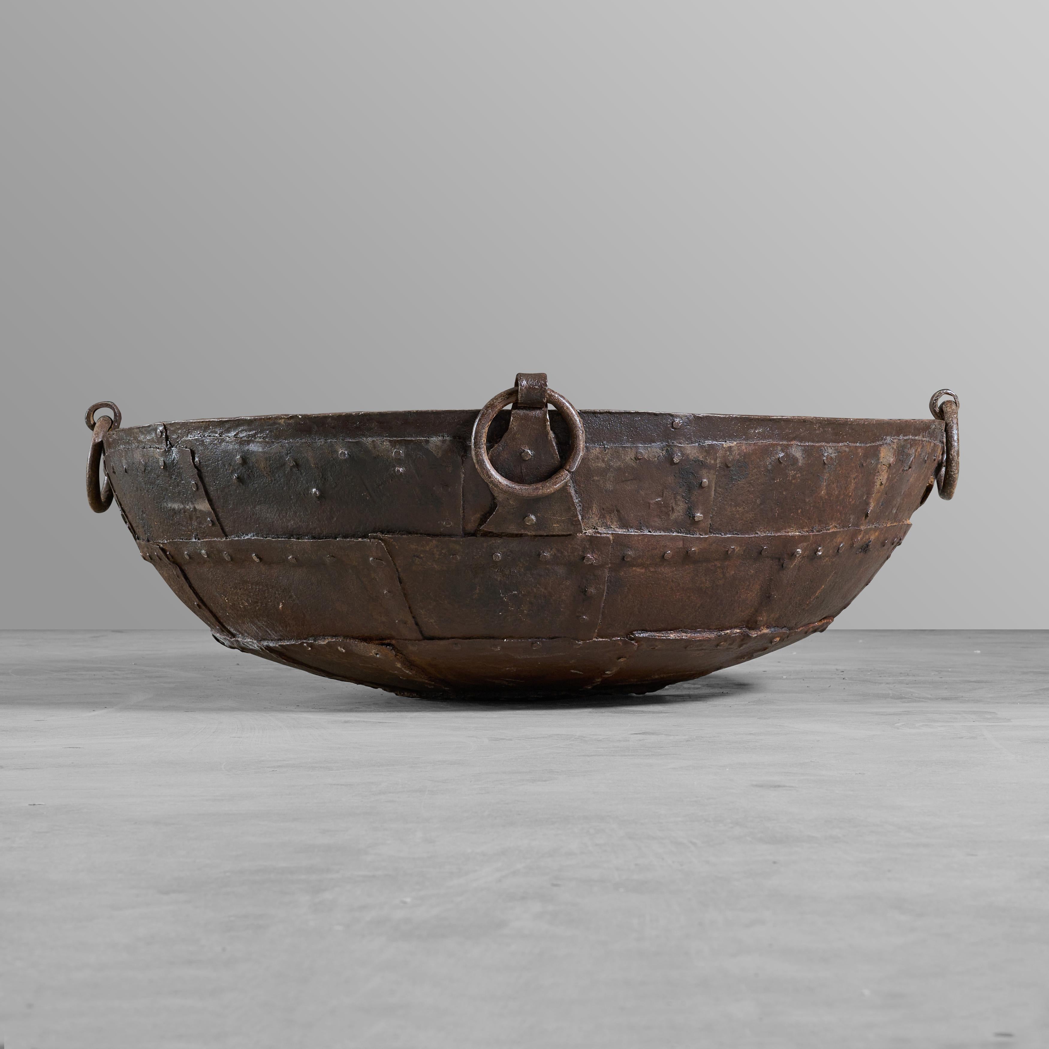 Indian Iron Cooking Vessel from India For Sale