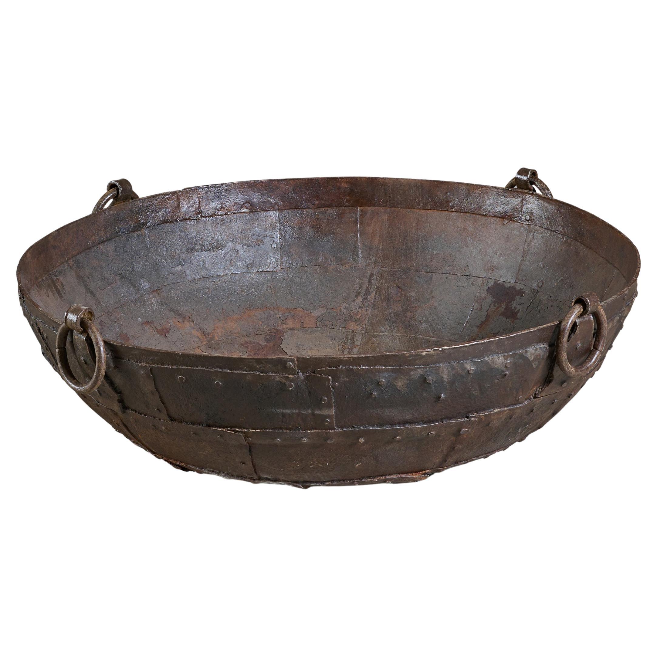 Iron Cooking Vessel from India For Sale