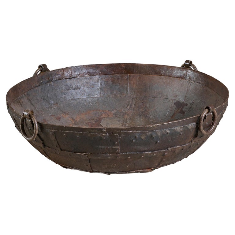Iron Cooking Vessel from India For Sale at 1stDibs