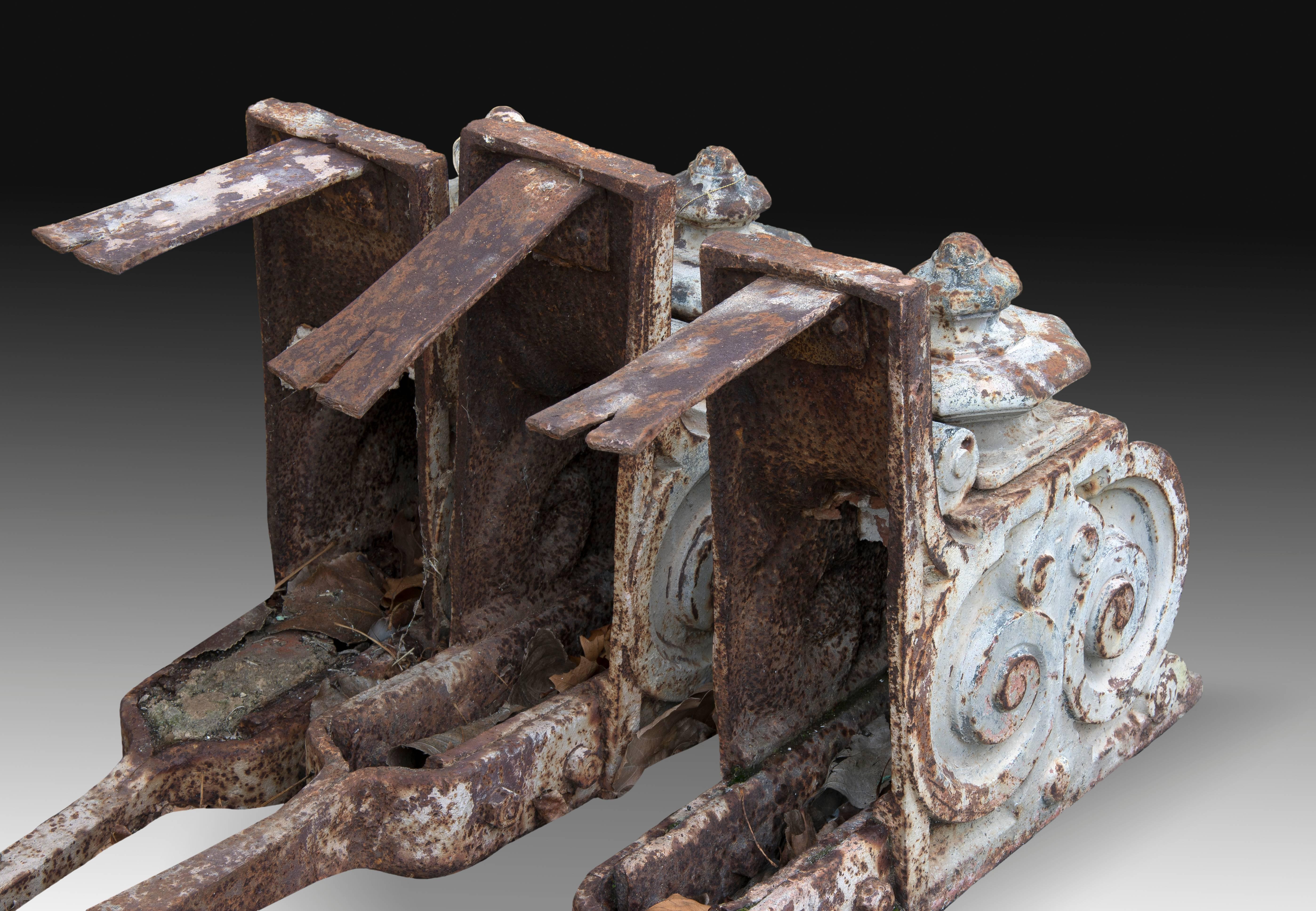 European Iron Corbels Set, 19th-20th Century For Sale