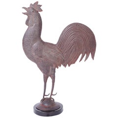 Antique Iron Crowing Rooster