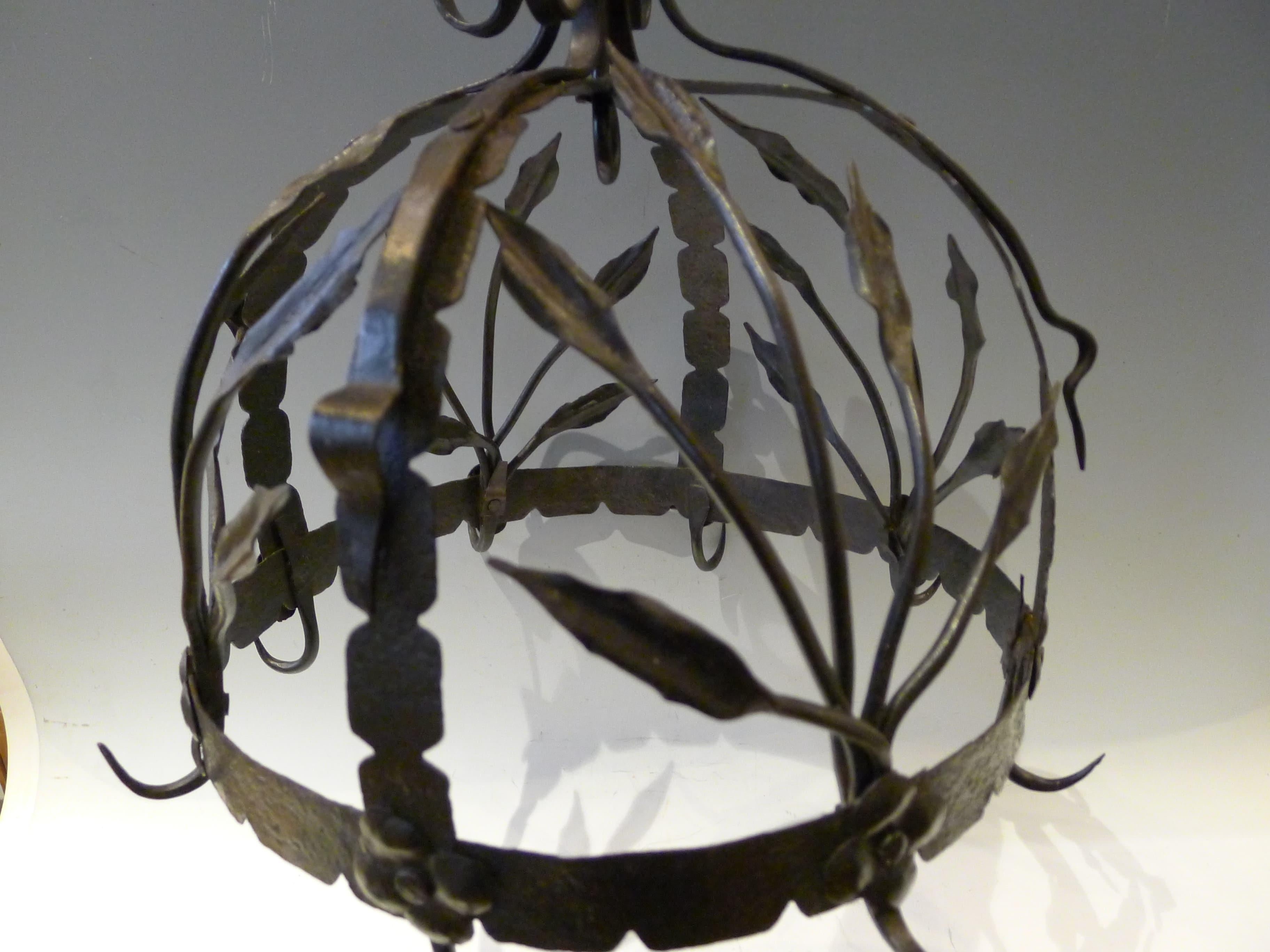 Carved Iron Decorated Office Crown, 19th Century For Sale