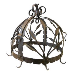 Used Iron Decorated Office Crown, 19th Century